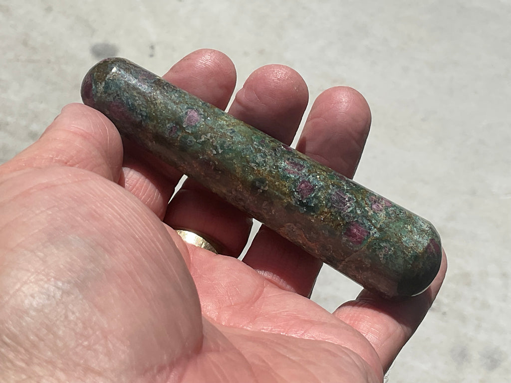 95g Ruby in Fuschite Massage Wand E
