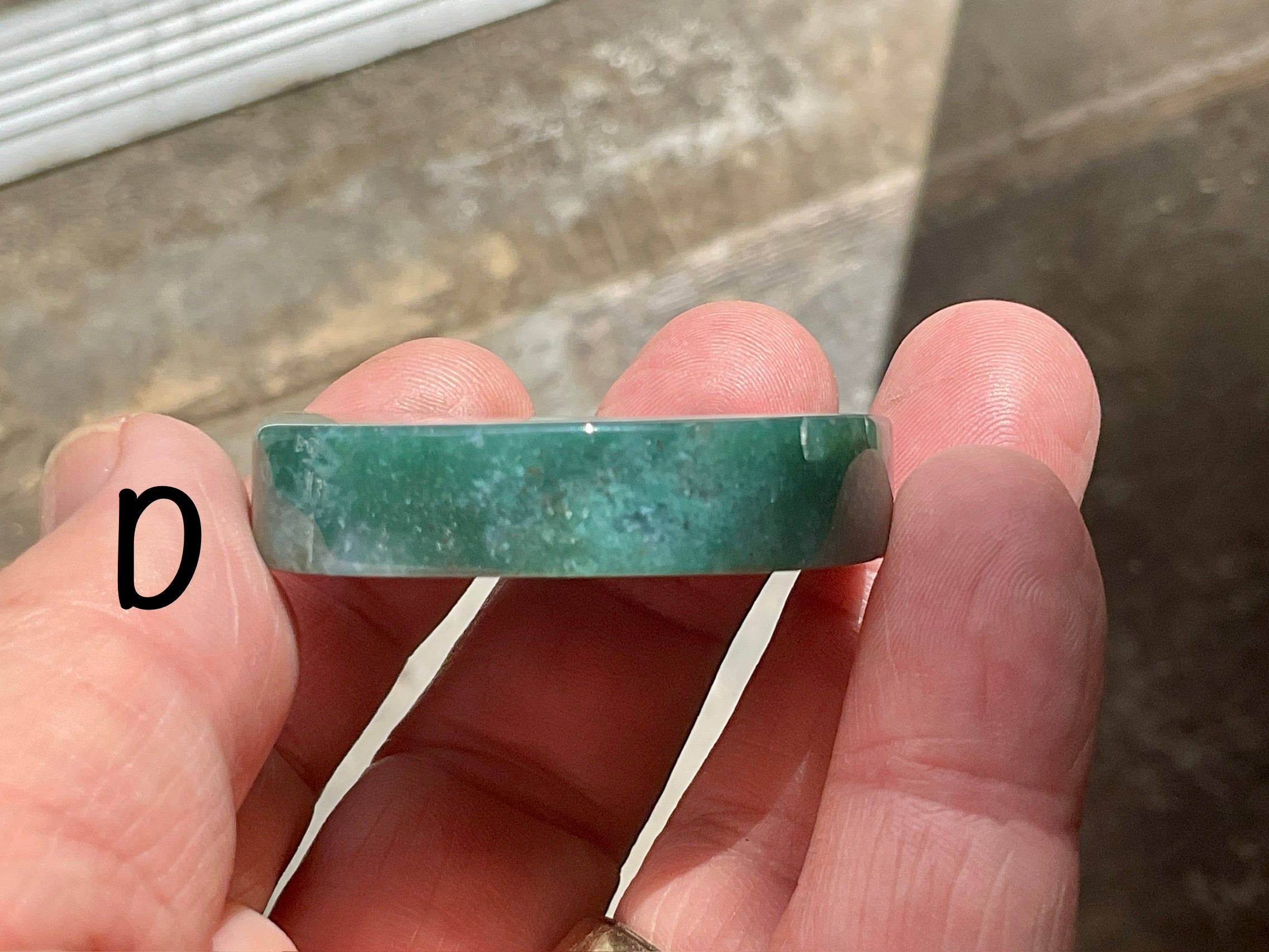 Moss Agate “Man in Moon” Carving Group 1