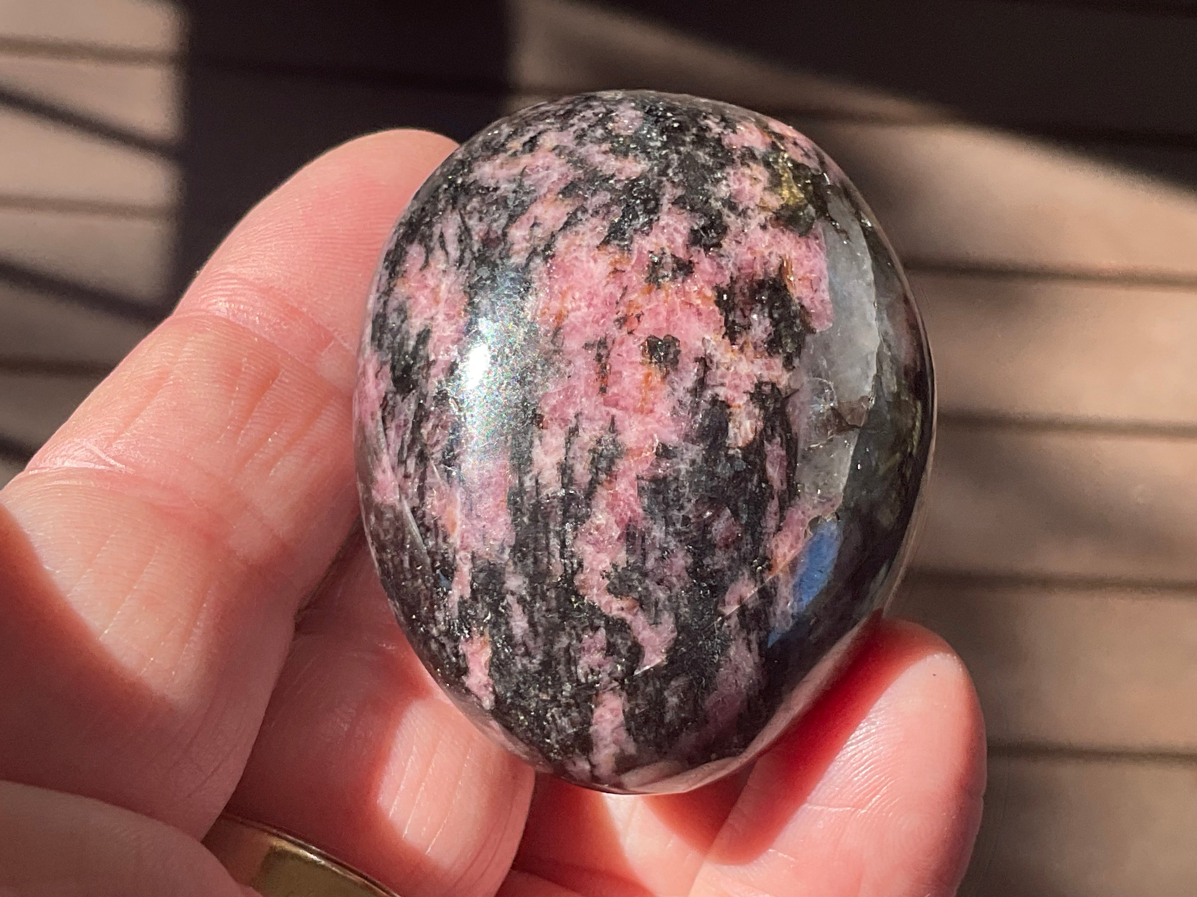98g Rhodenite Palmstone 1D