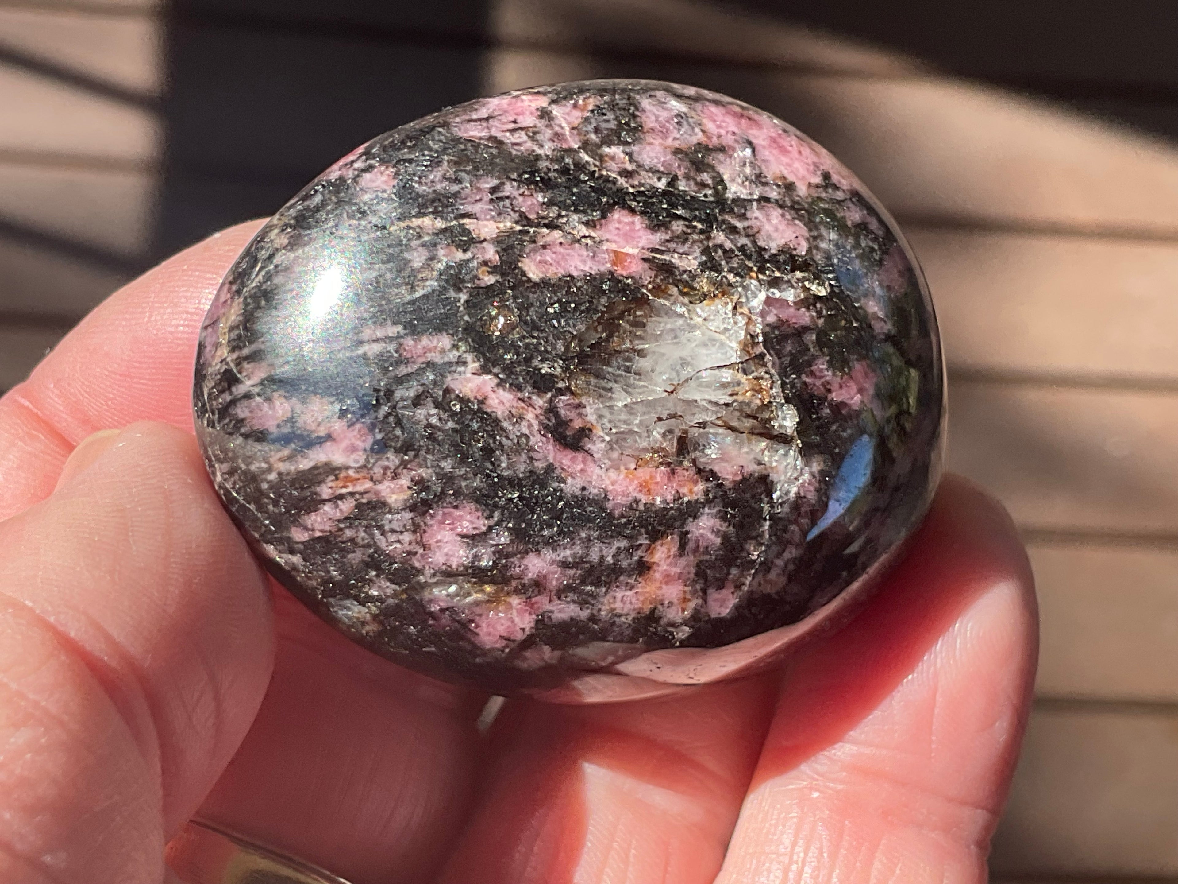 98g Rhodenite Palmstone 1D