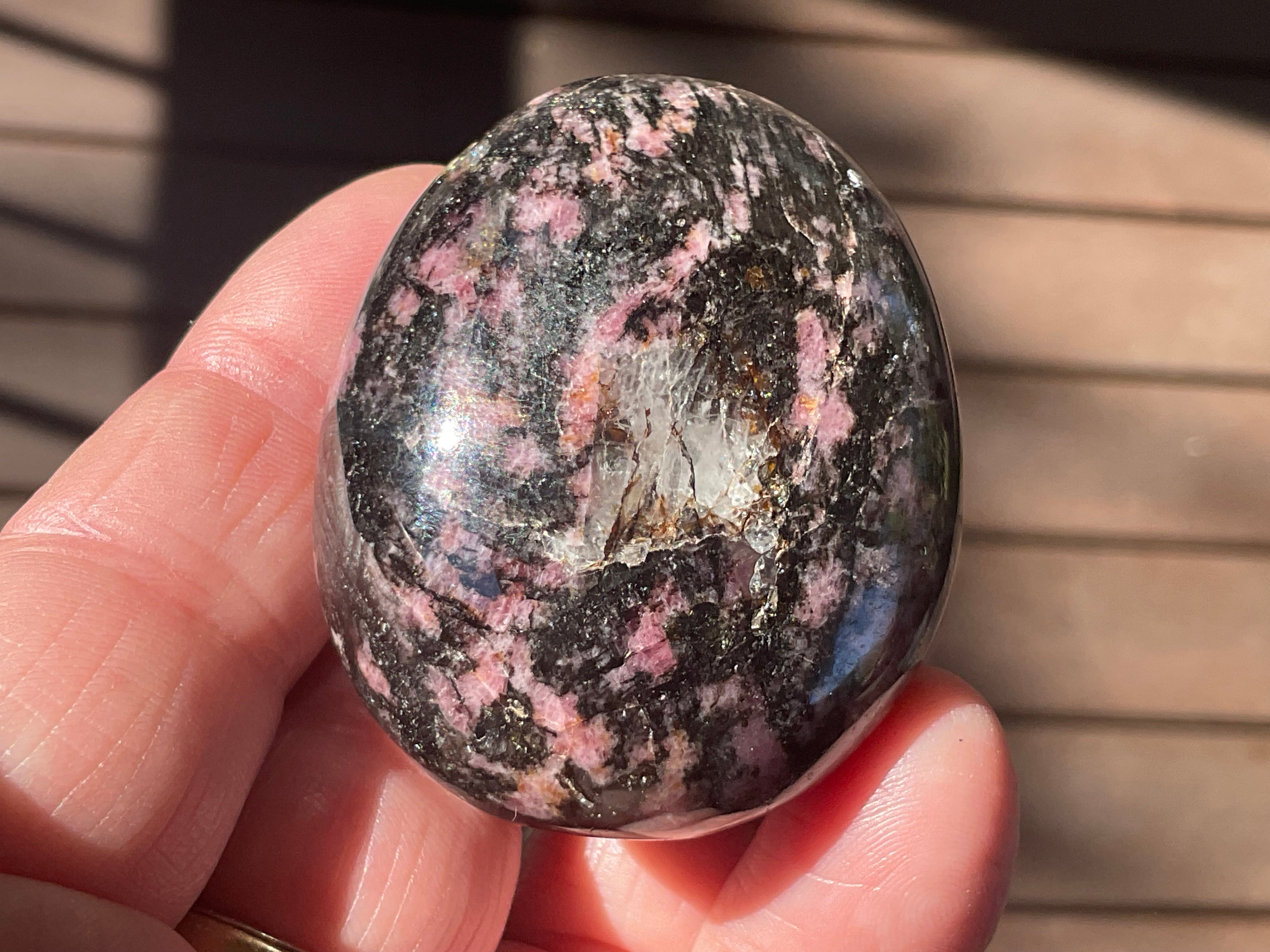 98g Rhodenite Palmstone 1D
