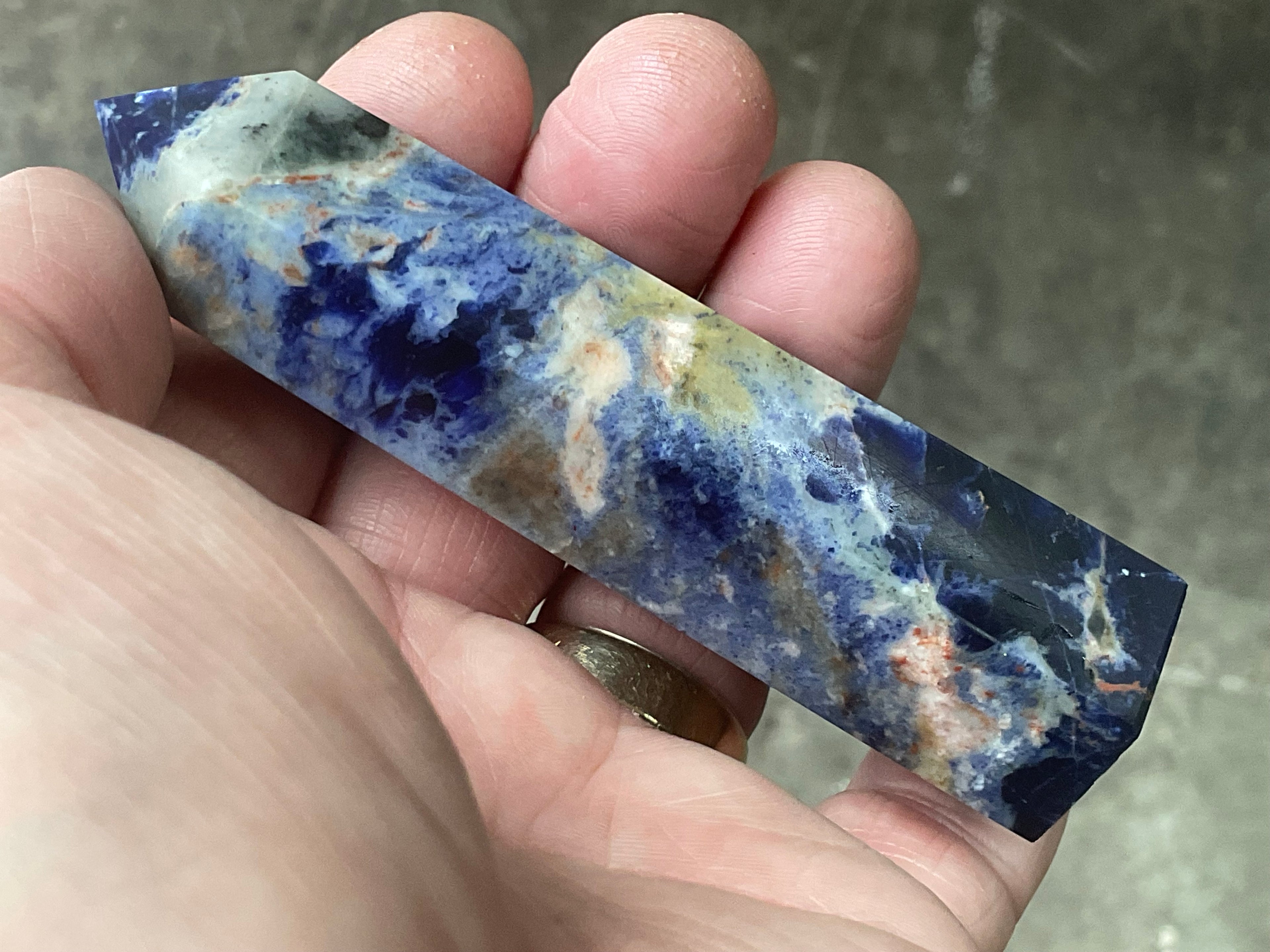 100g Sodalite with Sunstone Generator 3B