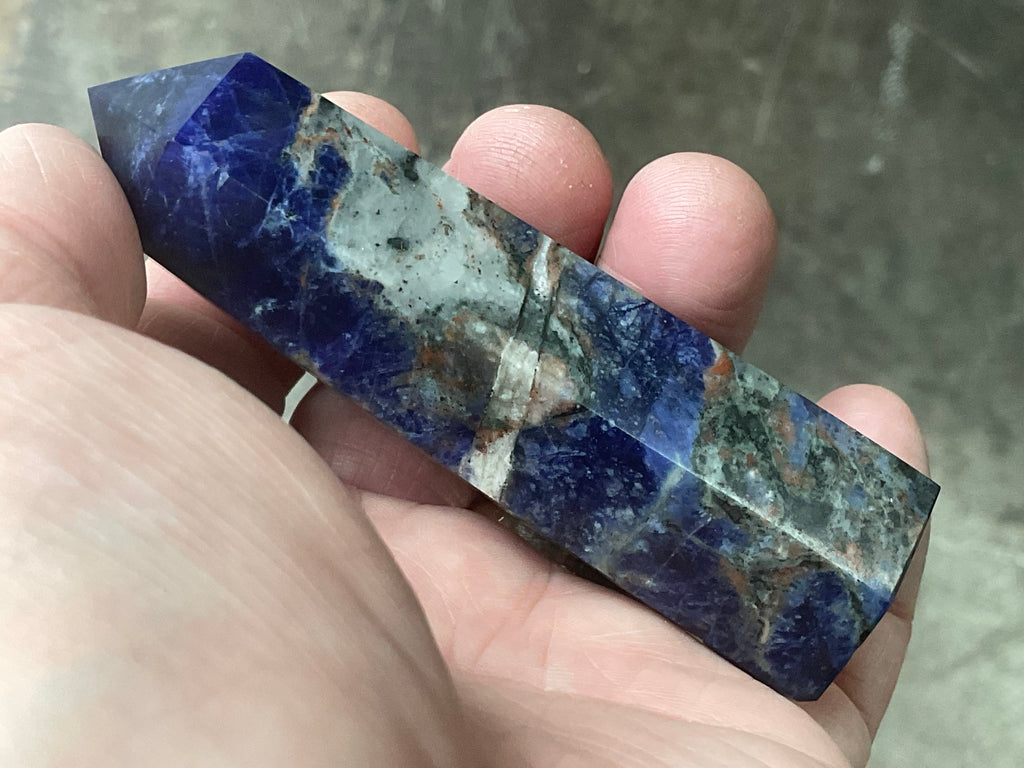 102g Sodalite with Sunstone Generator 4A