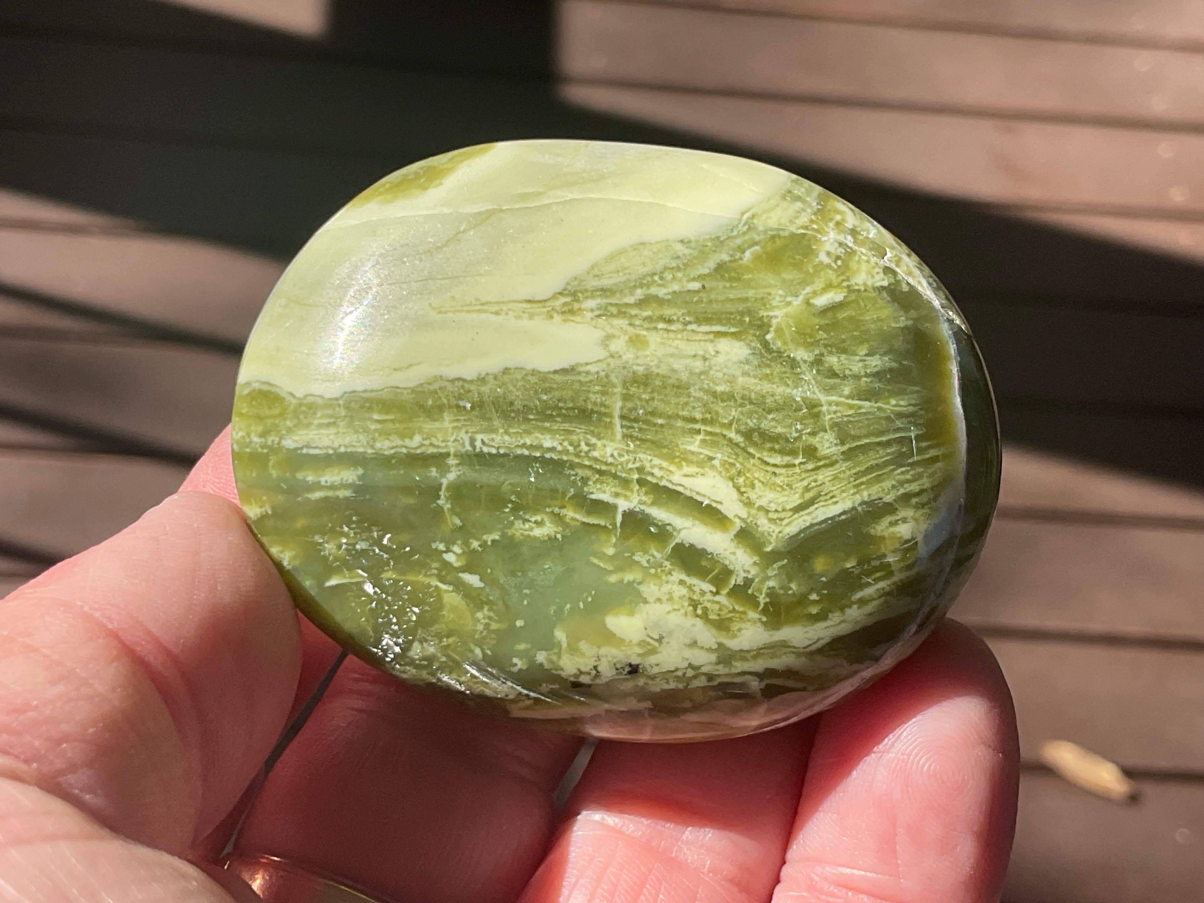 90g Serpentine Palmstone 1A