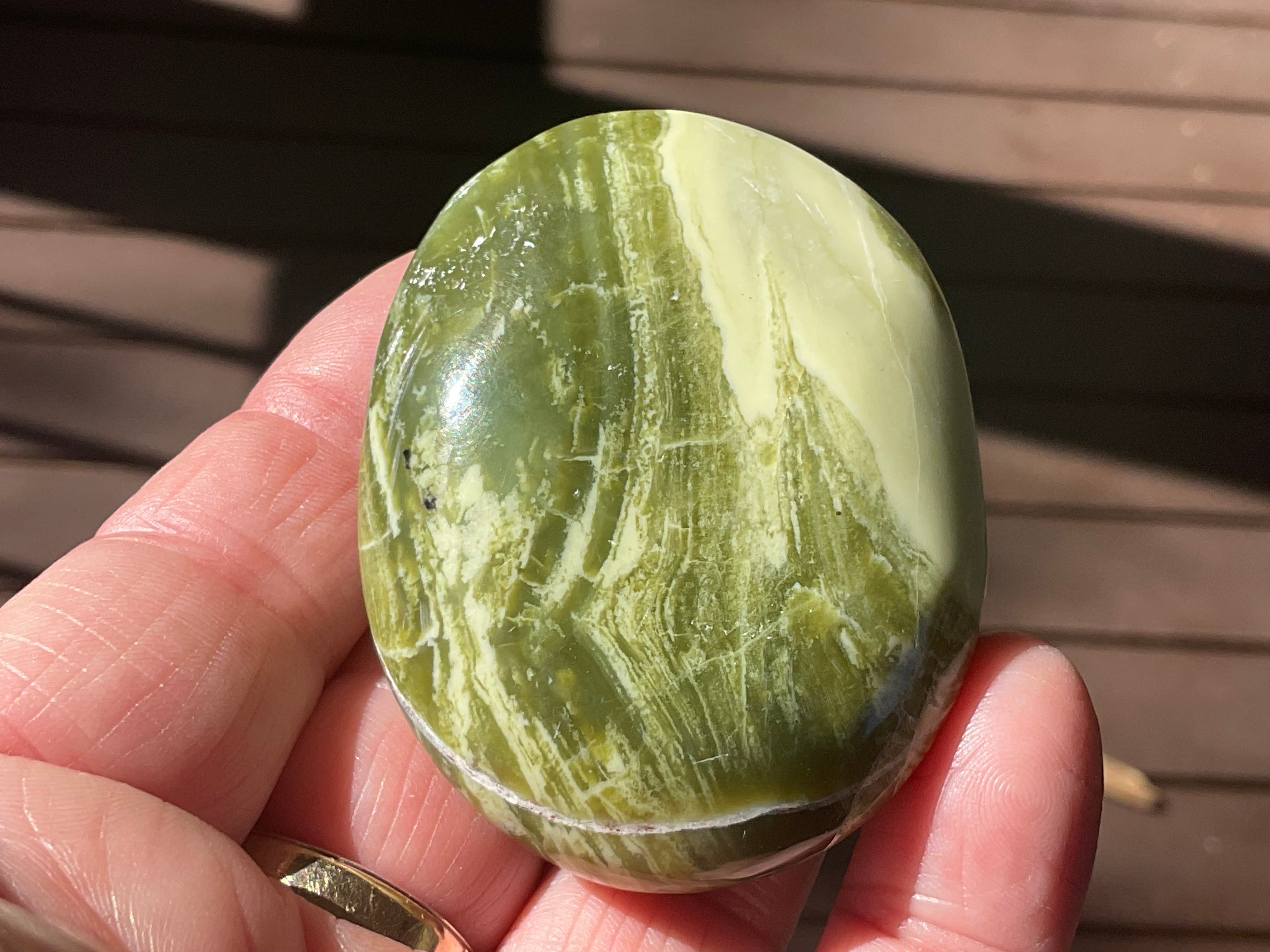 90g Serpentine Palmstone 1A