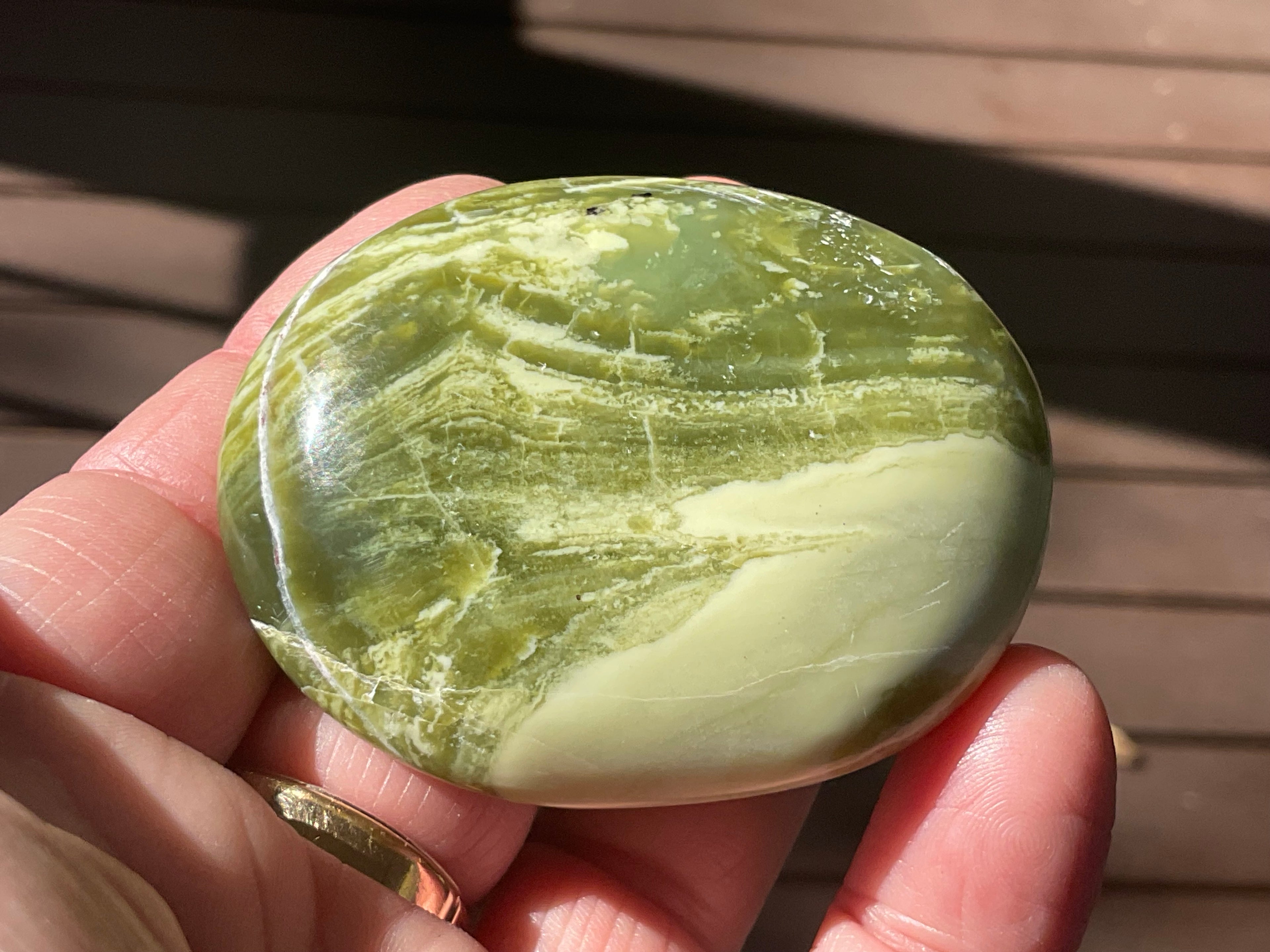 90g Serpentine Palmstone 1A