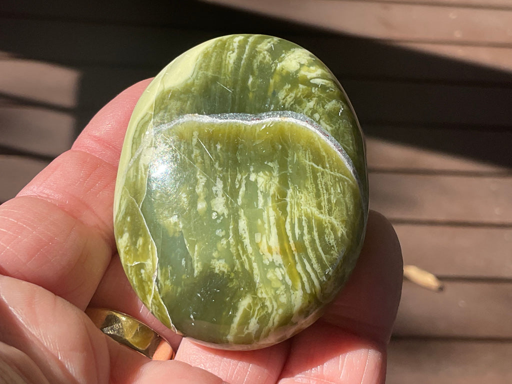 90g Serpentine Palmstone 1A