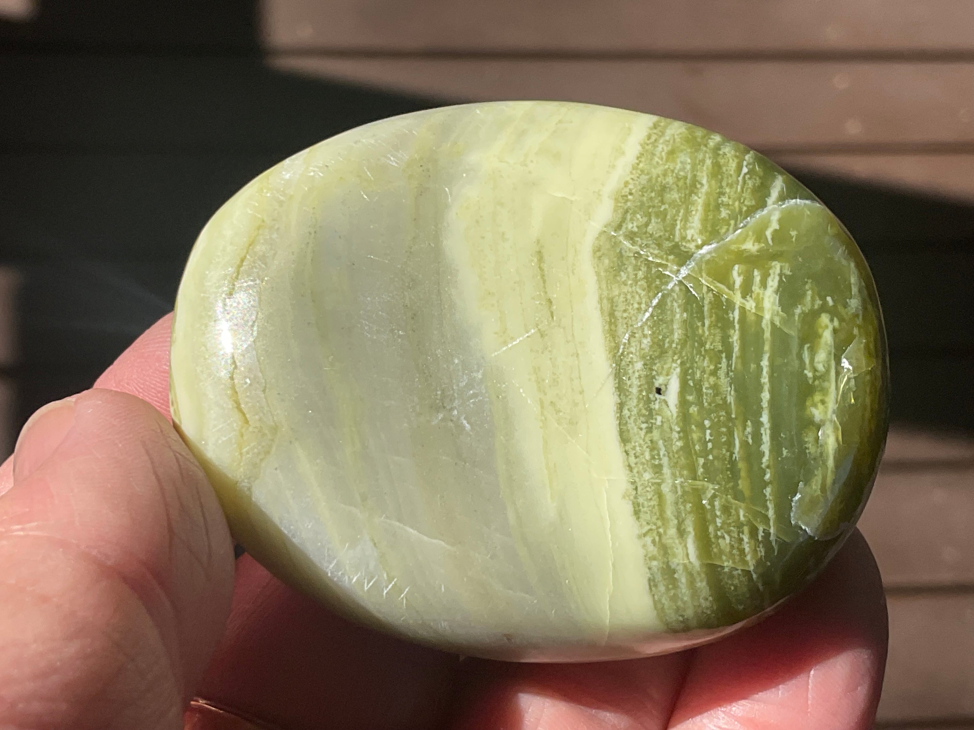 99g Serpentine Palmstone 1B