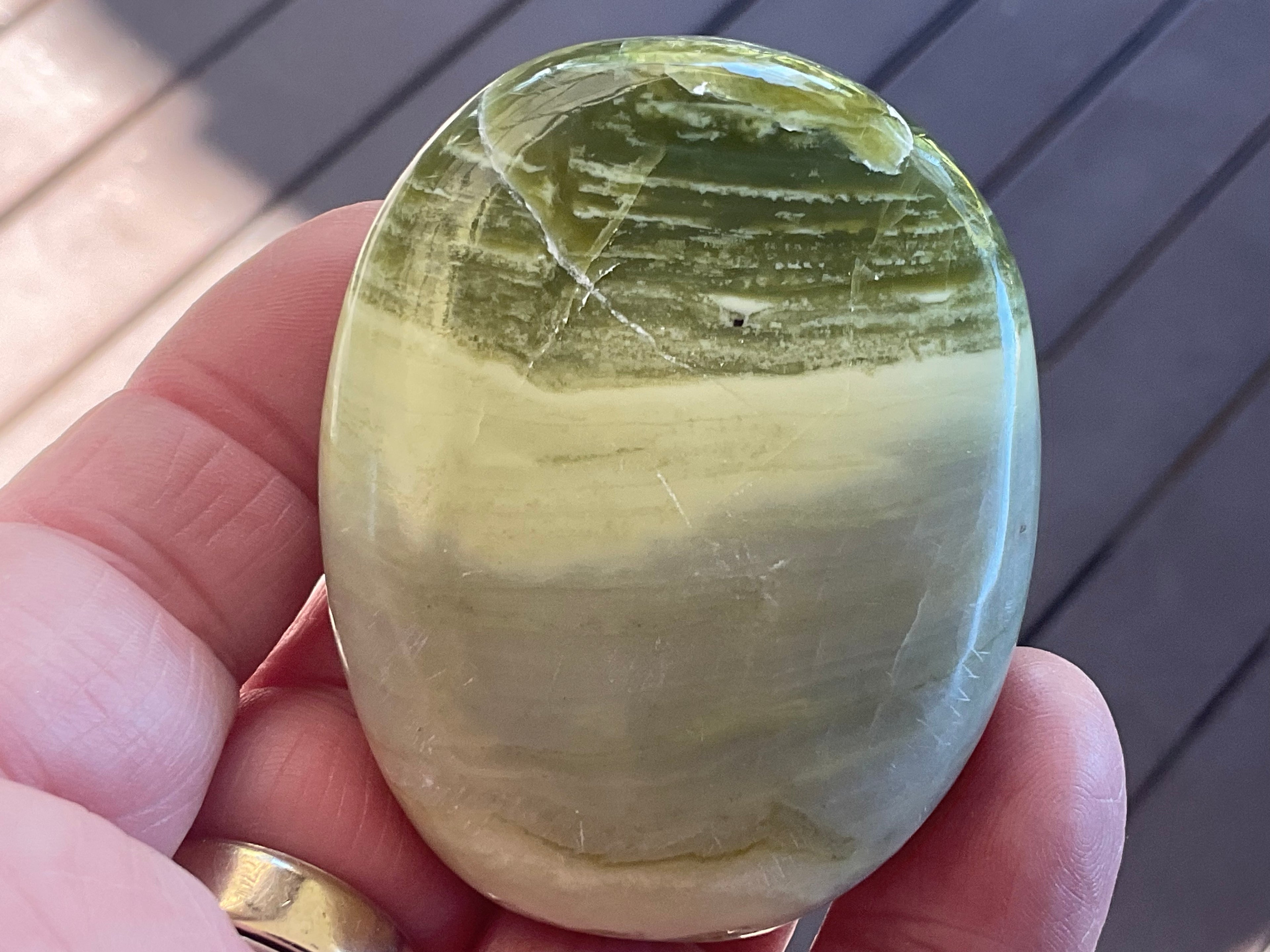 99g Serpentine Palmstone 1B