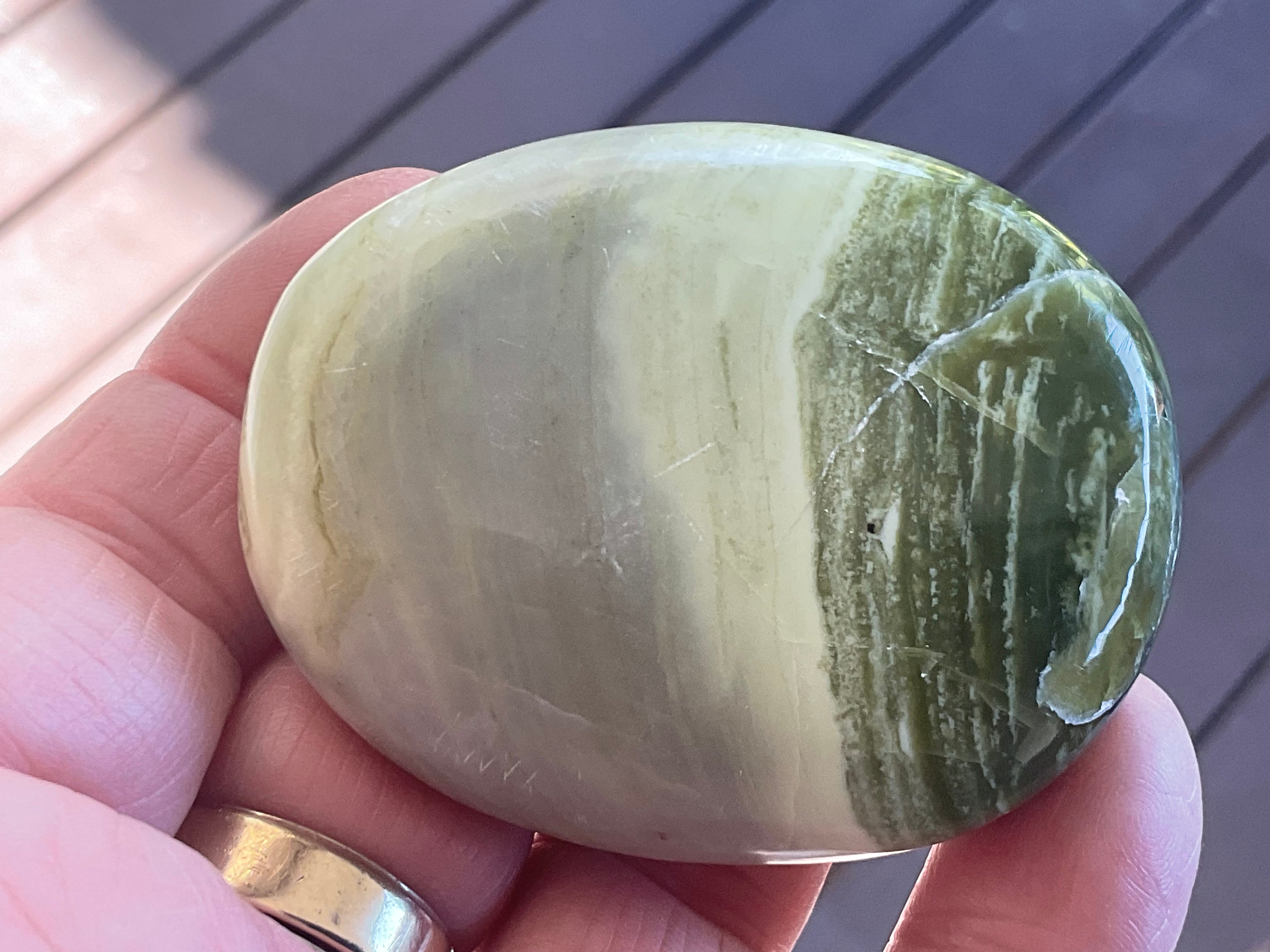 99g Serpentine Palmstone 1B