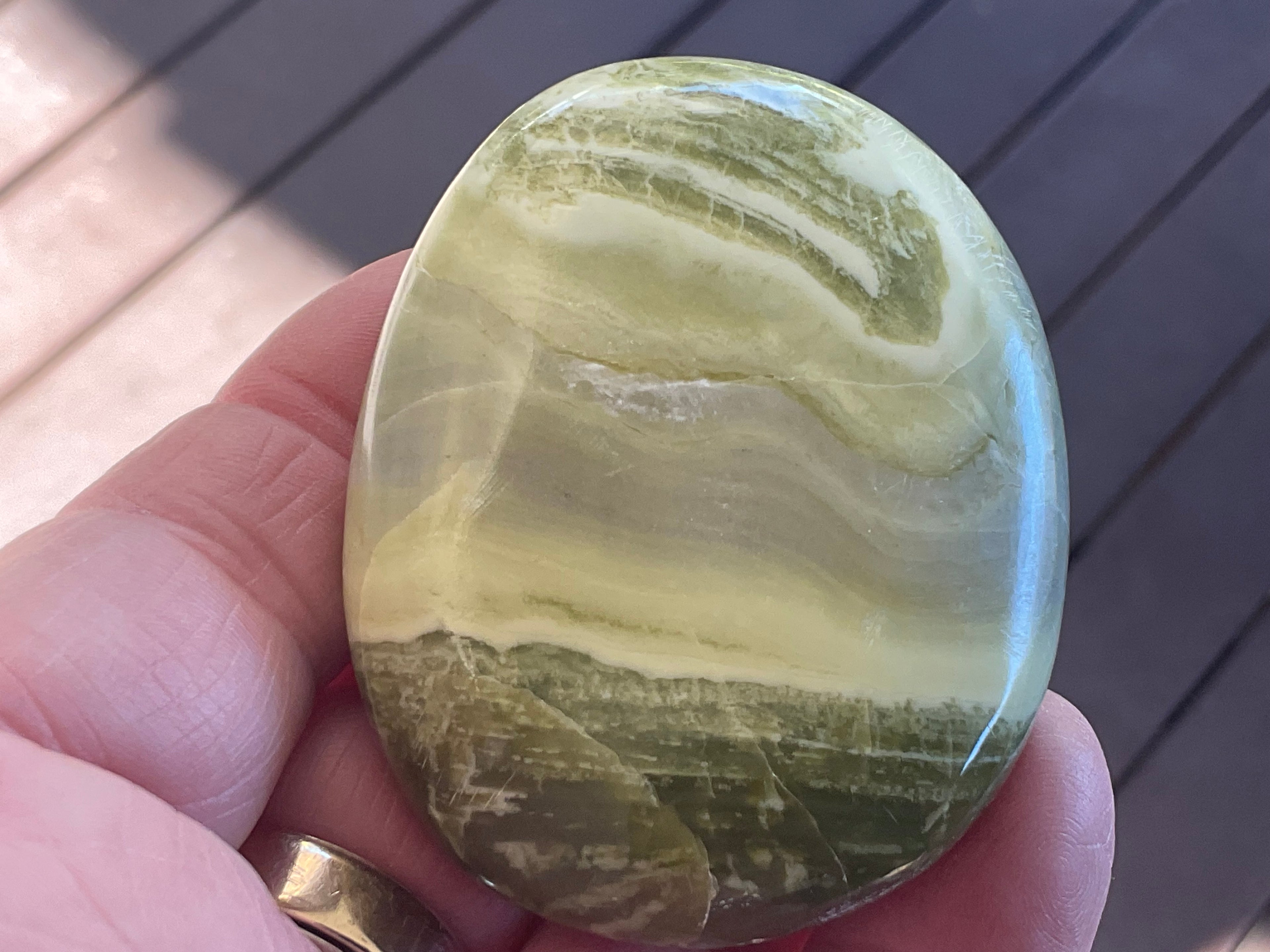99g Serpentine Palmstone 1B