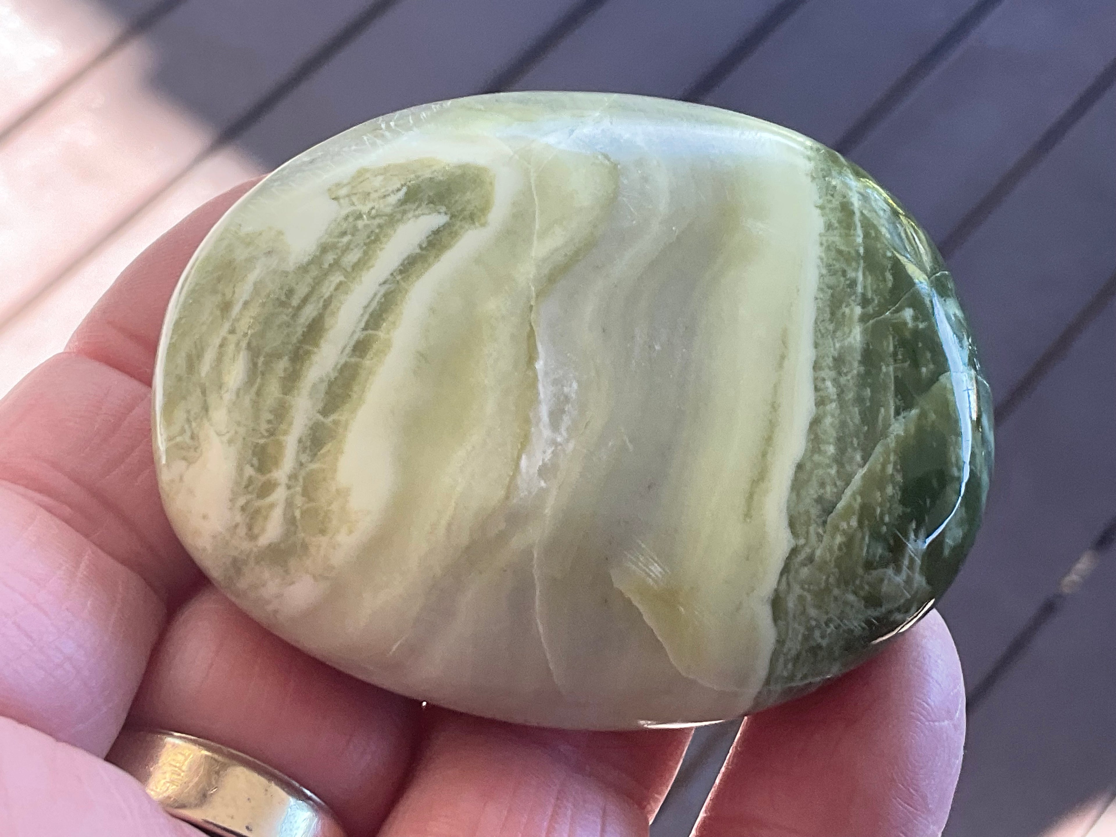 99g Serpentine Palmstone 1B
