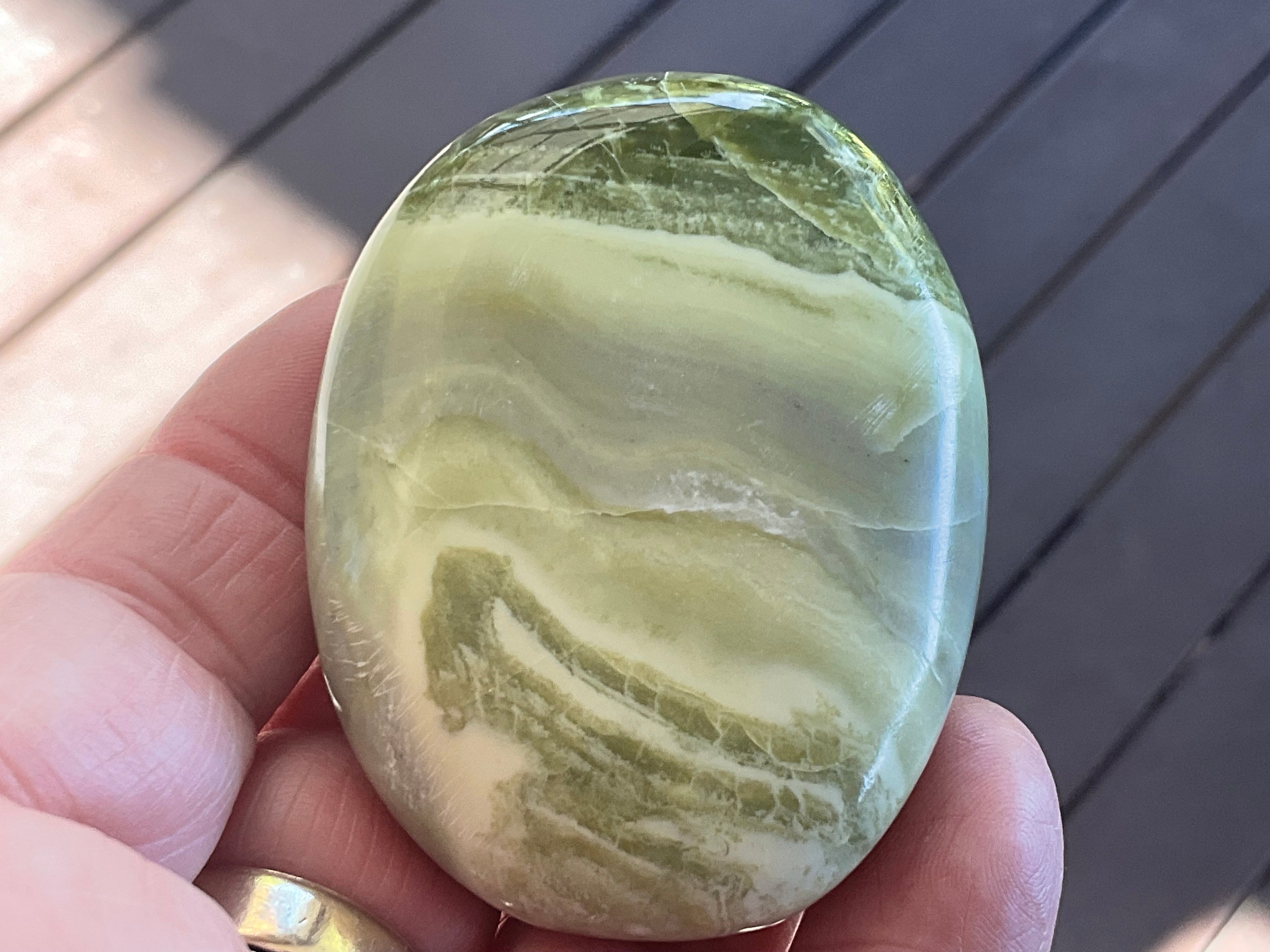 99g Serpentine Palmstone 1B