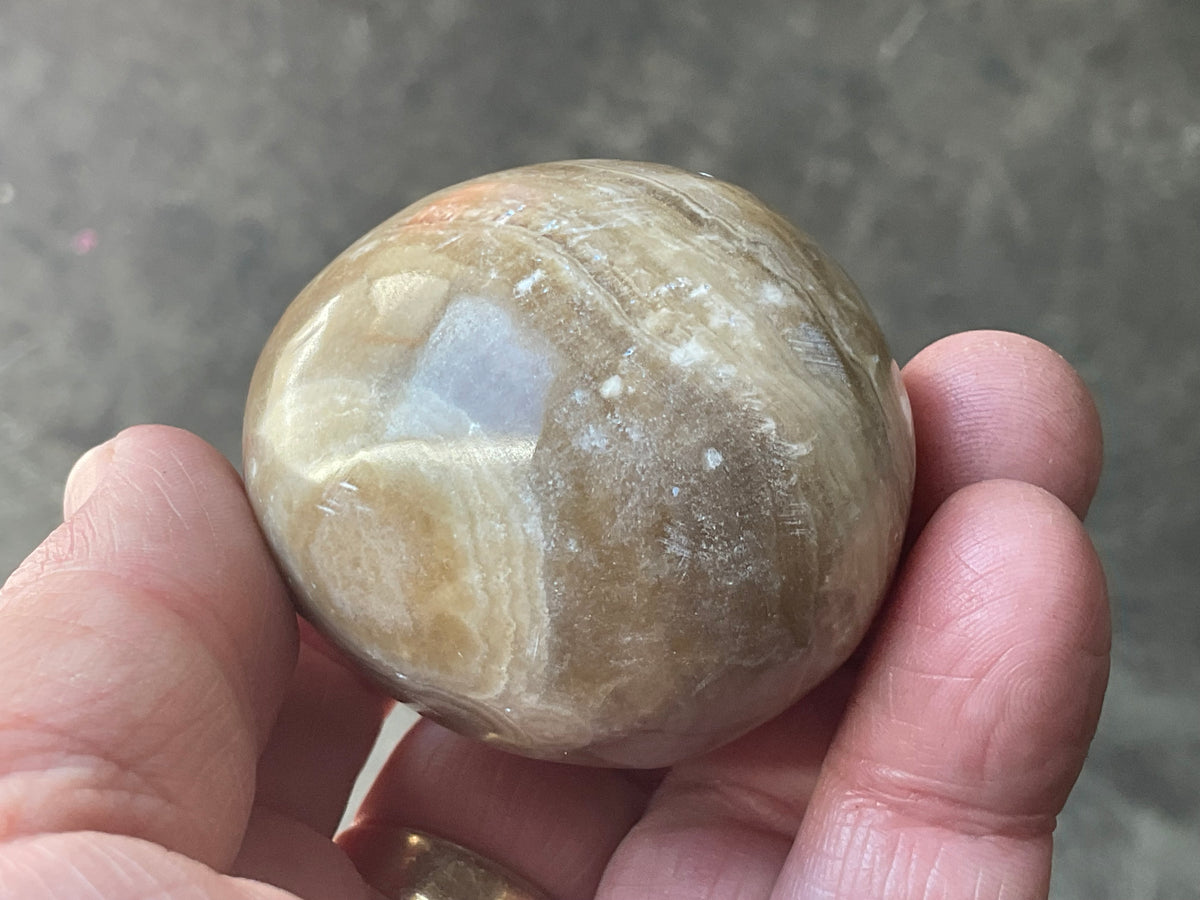 143g Pale Chocolate Calcite Egg 1B