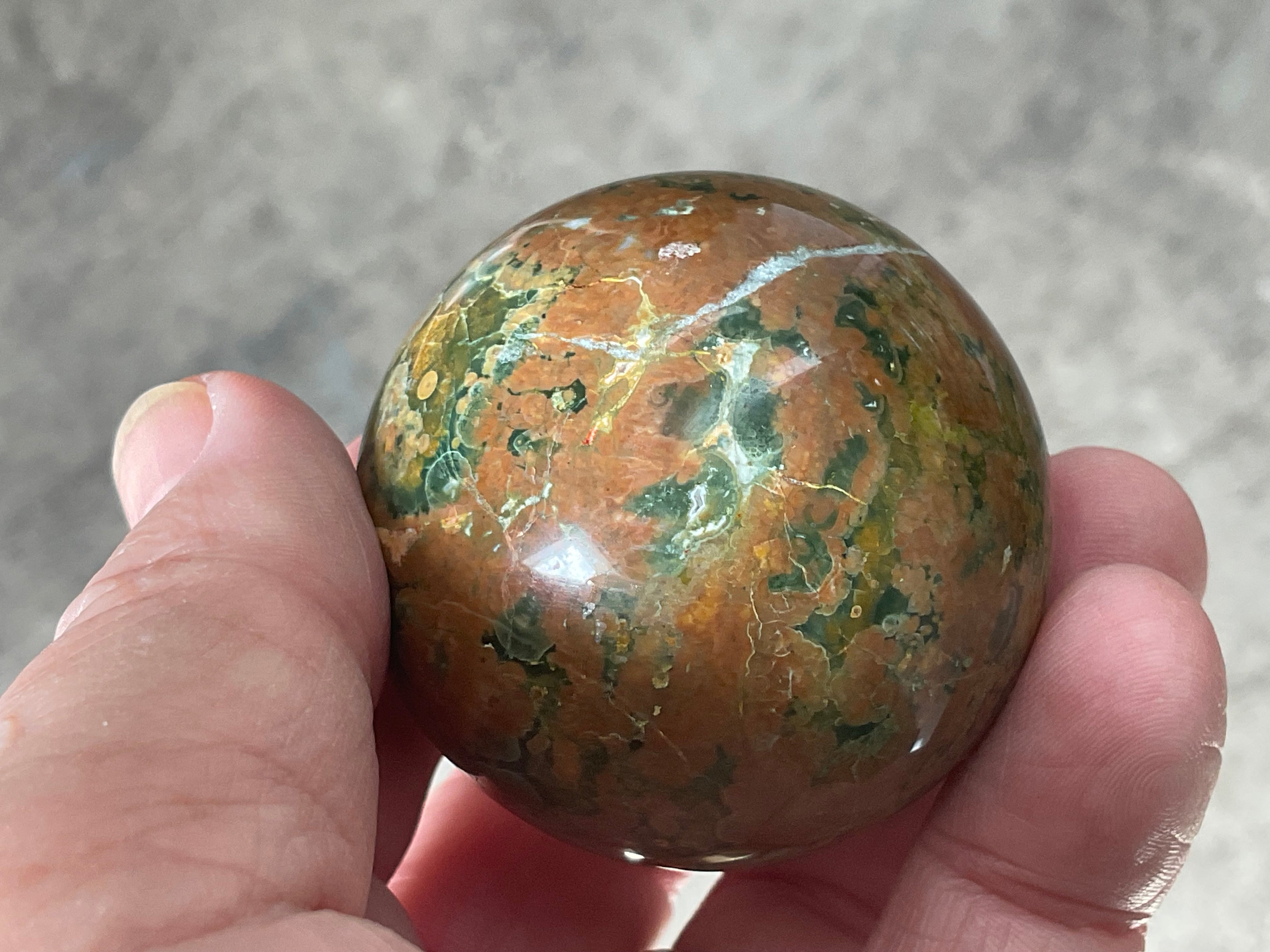 140g Mt Hay Rhyolite (Amulet Stone) Sphere 1A