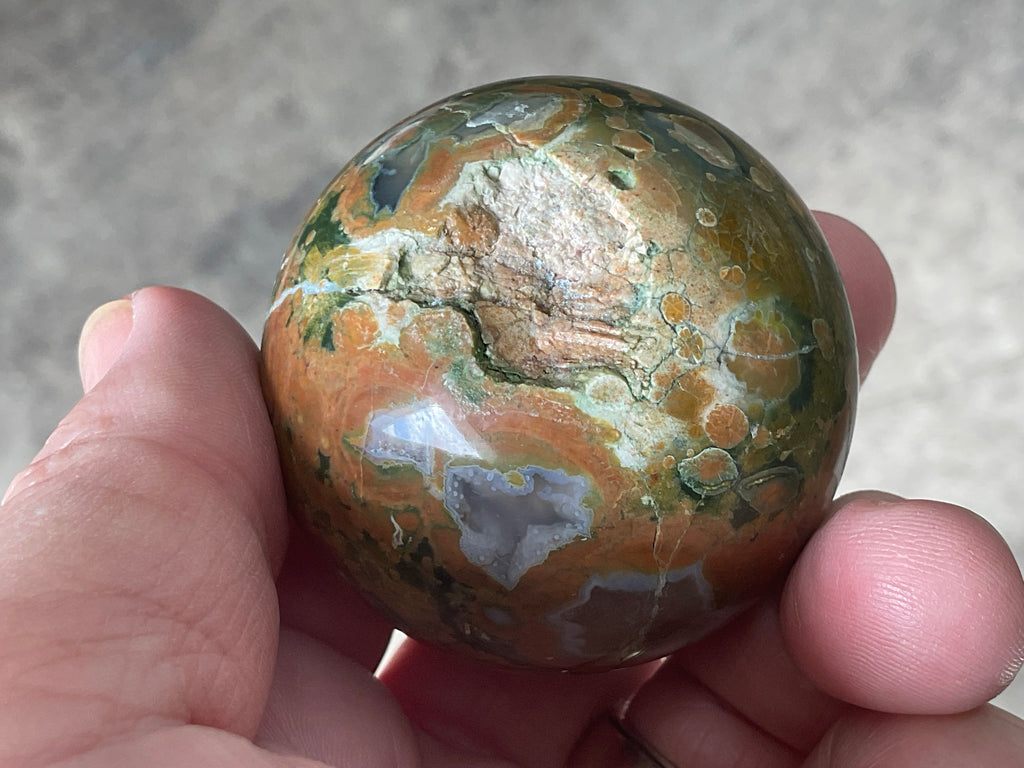 140g Mt Hay Rhyolite (Amulet Stone) Sphere 1A