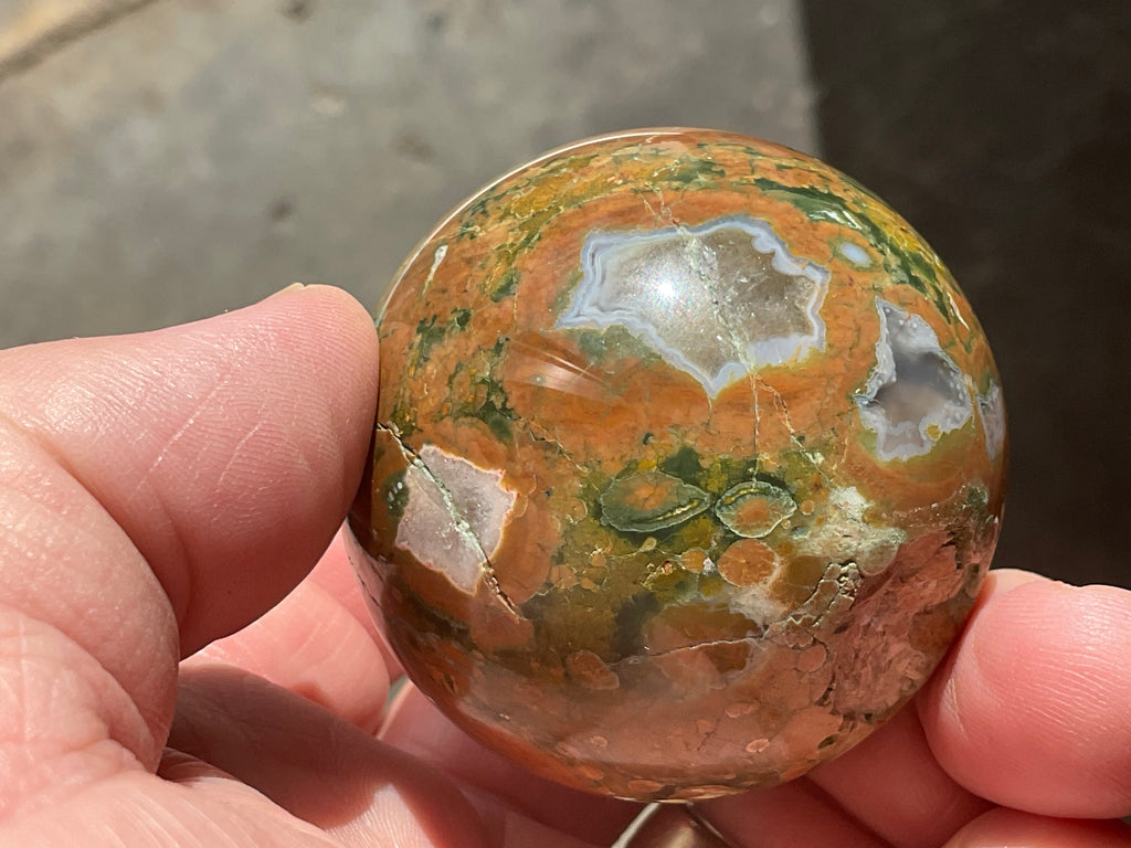 140g Mt Hay Rhyolite (Amulet Stone) Sphere 1A