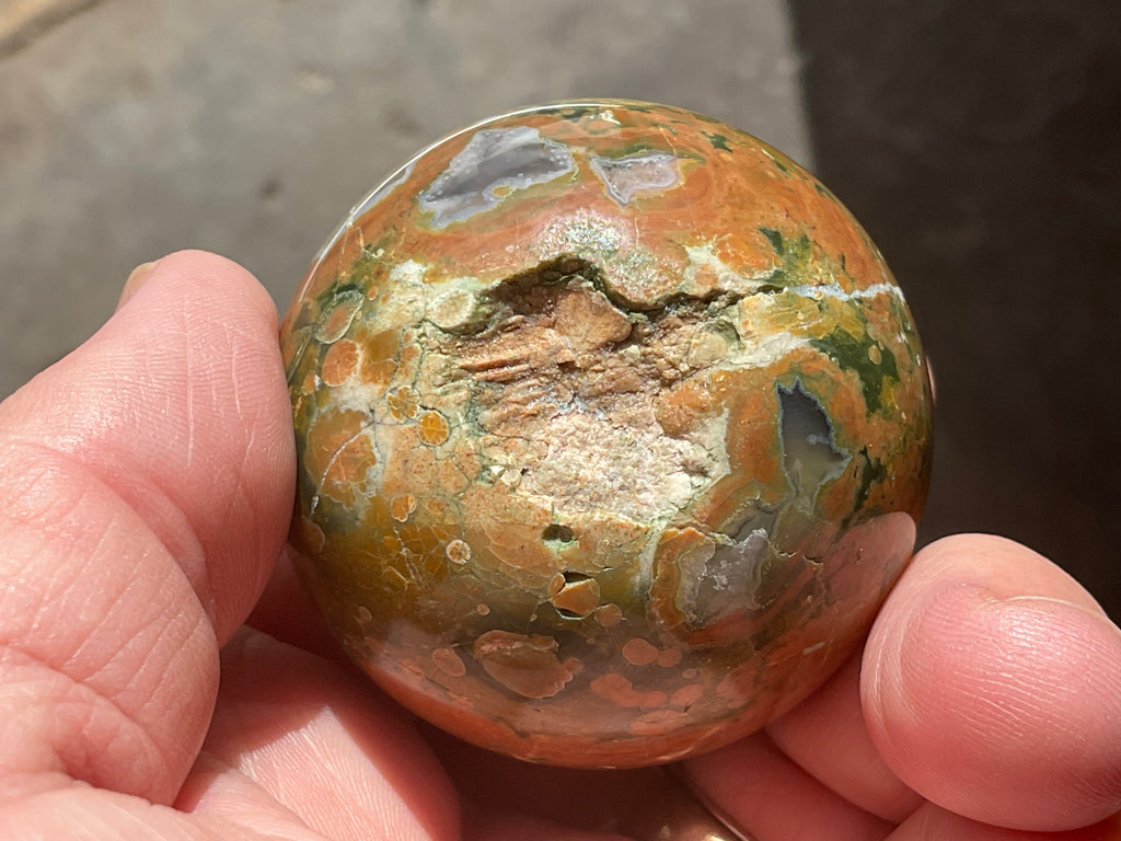 140g Mt Hay Rhyolite (Amulet Stone) Sphere 1A