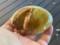 134g Green Banded Onyx (Calcite) Palmstone B