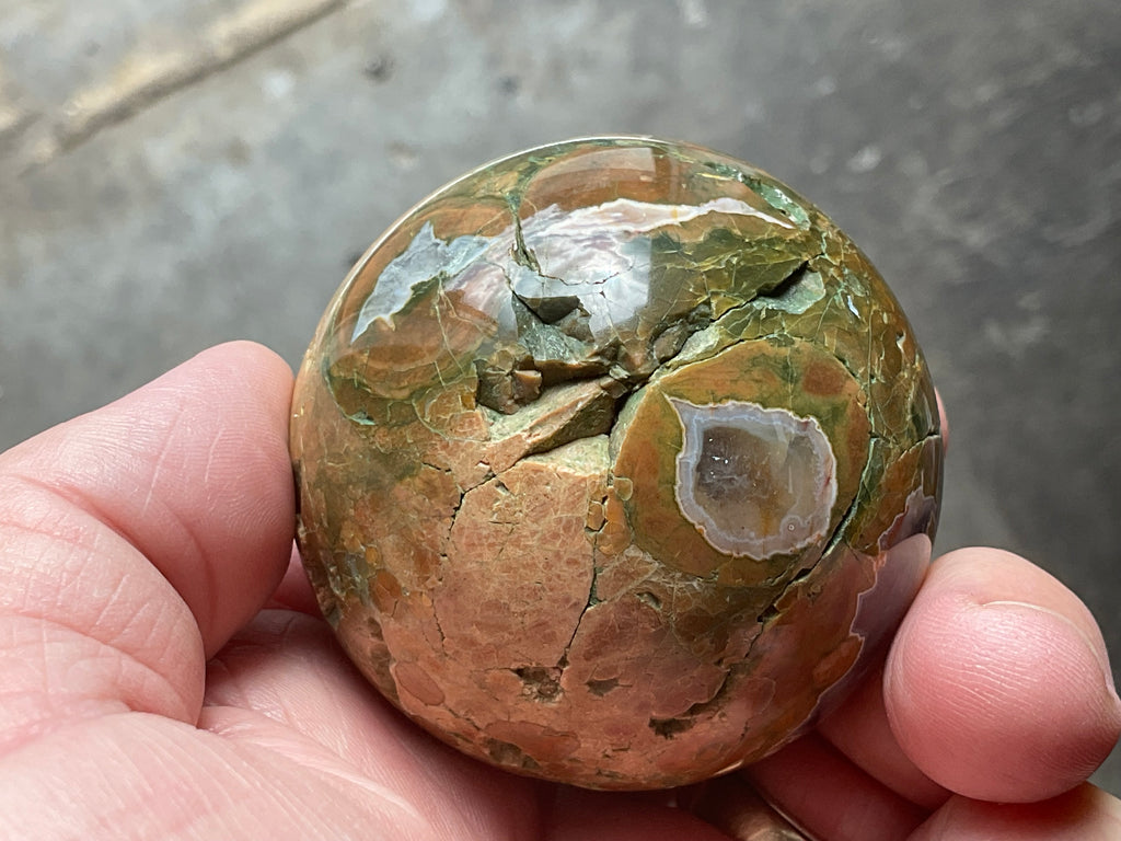 200g Mt Hay Rhyolite (Amulet Stone) Sphere 2A