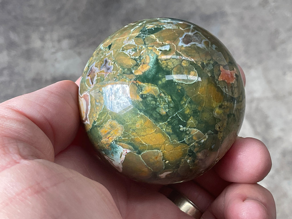 208g Mt Hay Rhyolite (Amulet Stone) Sphere 2B