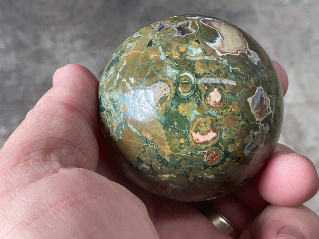 208g Mt Hay Rhyolite (Amulet Stone) Sphere 2B