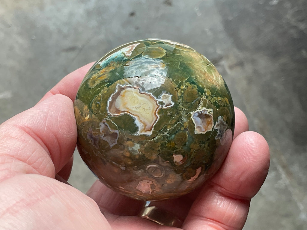 208g Mt Hay Rhyolite (Amulet Stone) Sphere 2B