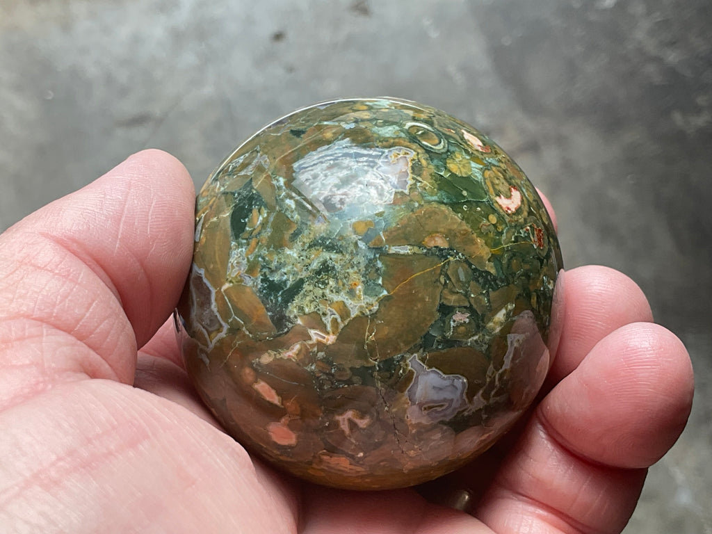 208g Mt Hay Rhyolite (Amulet Stone) Sphere 2B
