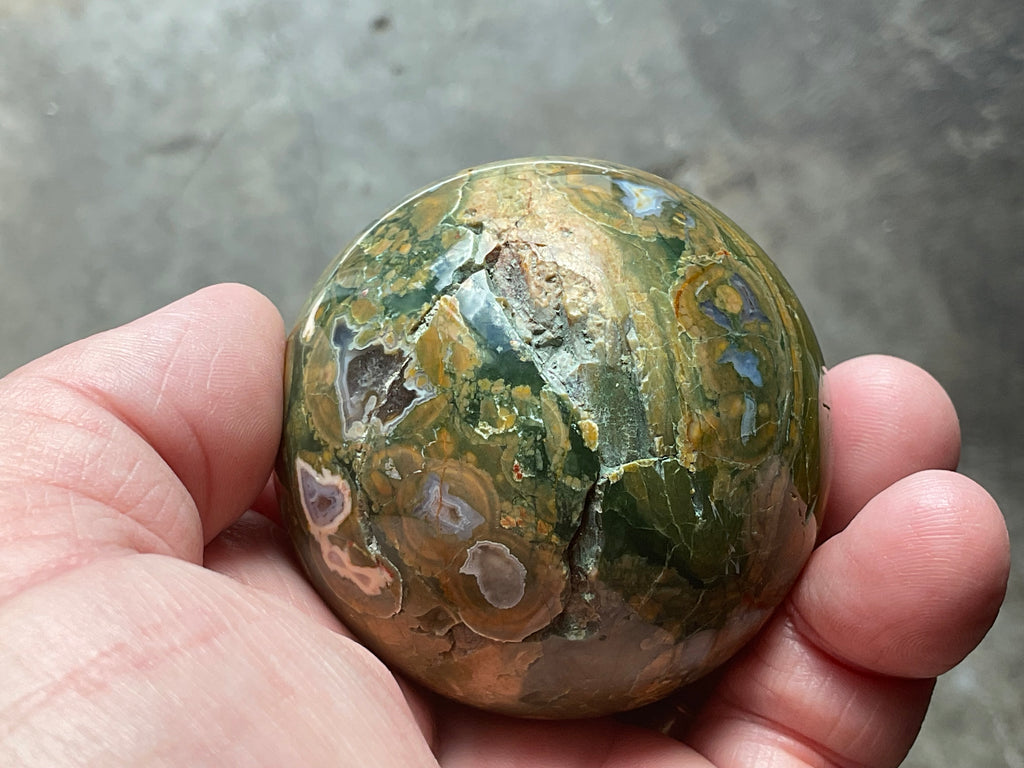 208g Mt Hay Rhyolite (Amulet Stone) Sphere 2B