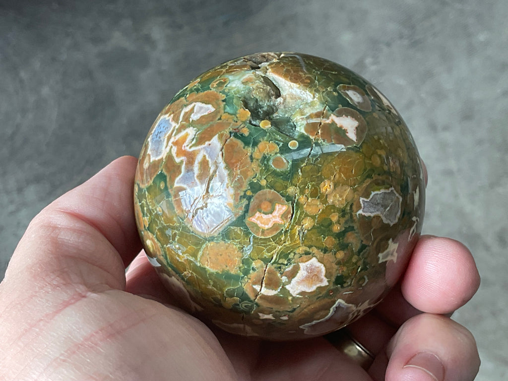 342g Mt Hay Rhyolite (Amulet Stone) Sphere 3A