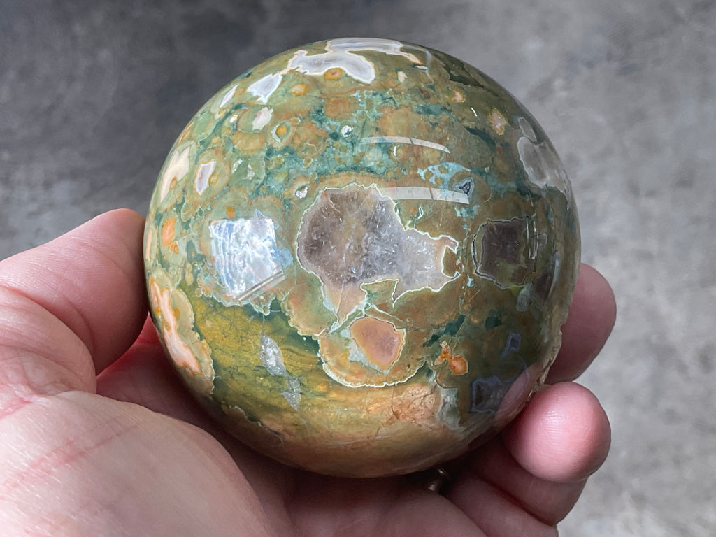 408g Mt Hay Rhyolite (Amulet Stone) Sphere 3B
