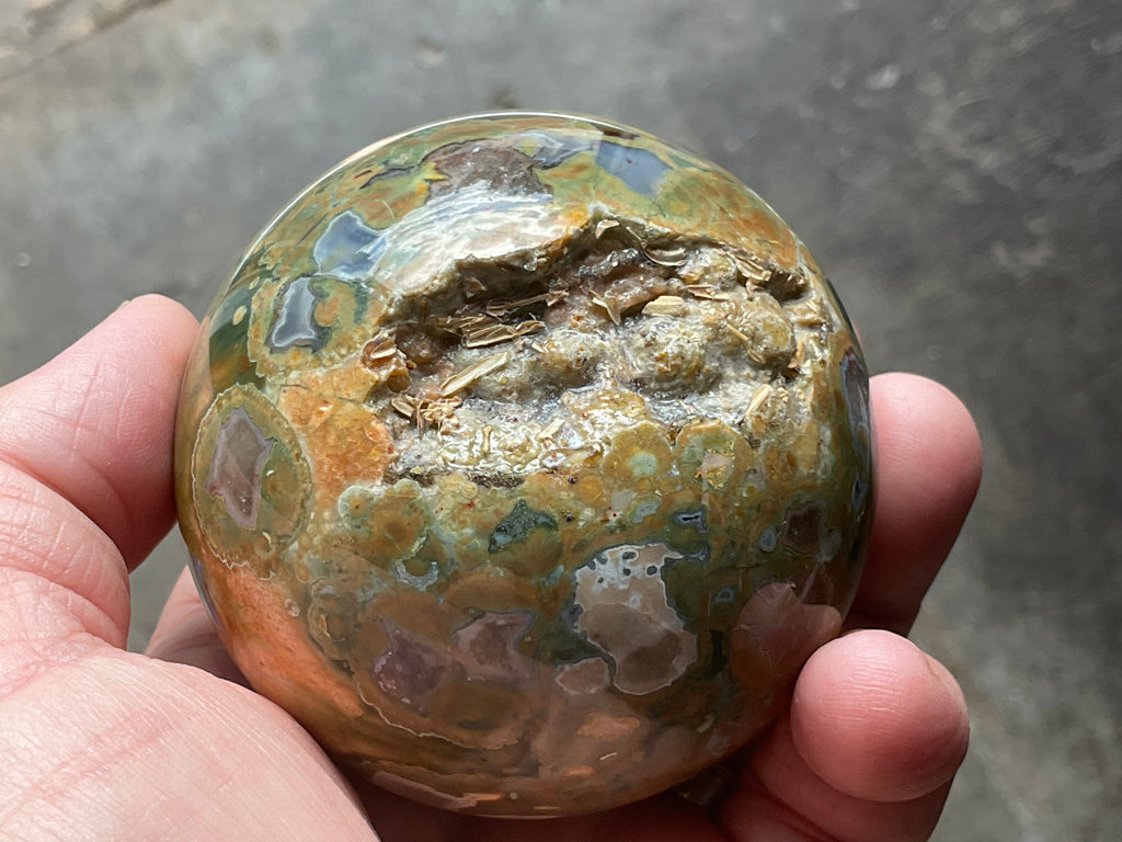 408g Mt Hay Rhyolite (Amulet Stone) Sphere 3B