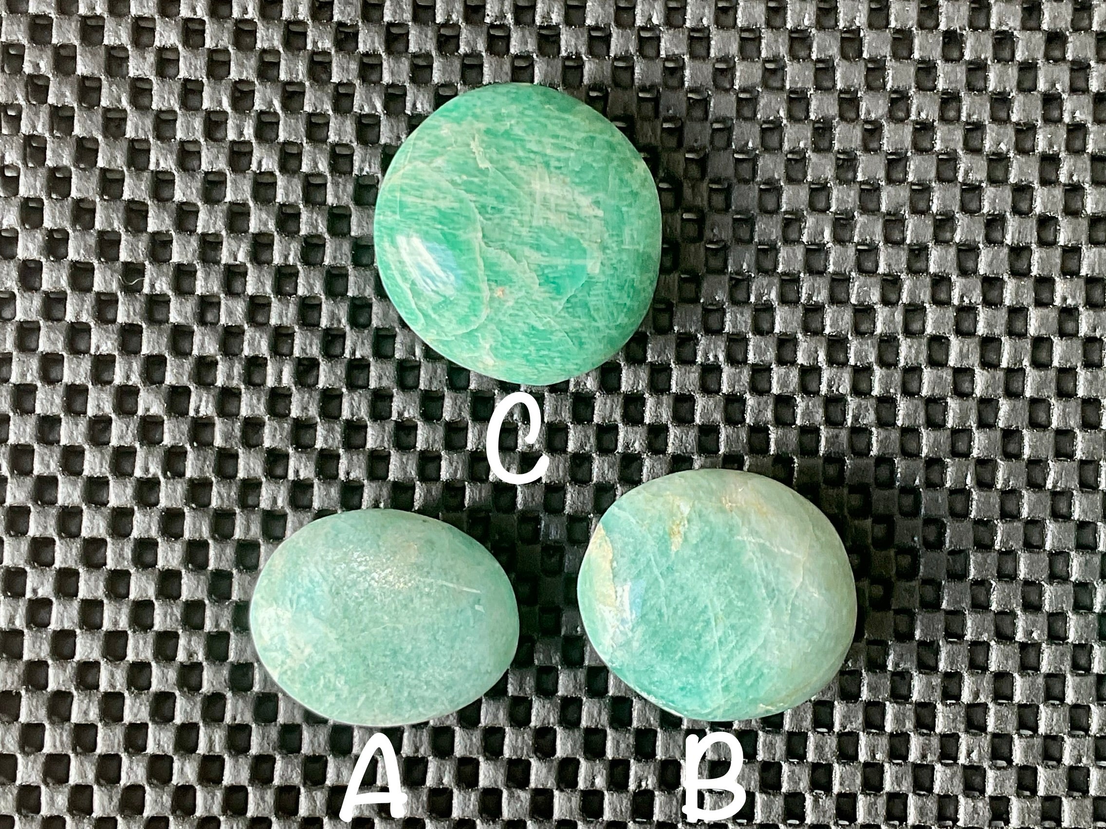52g Small Amazonite Palmstone 1C