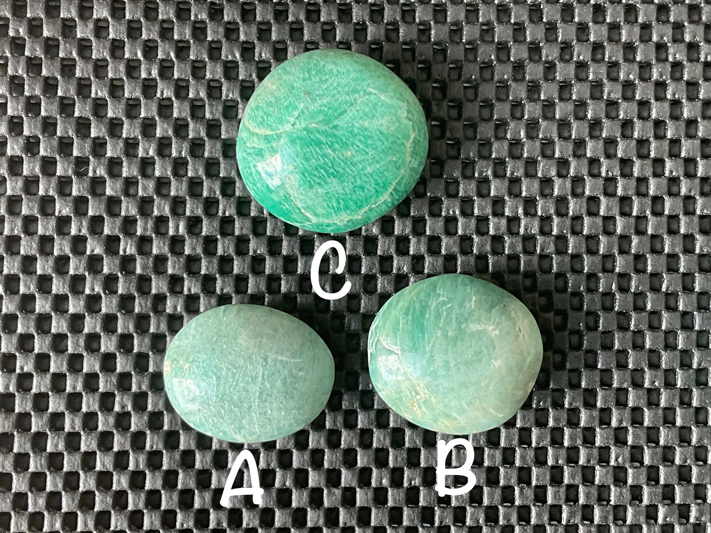 52g Small Amazonite Palmstone 1C