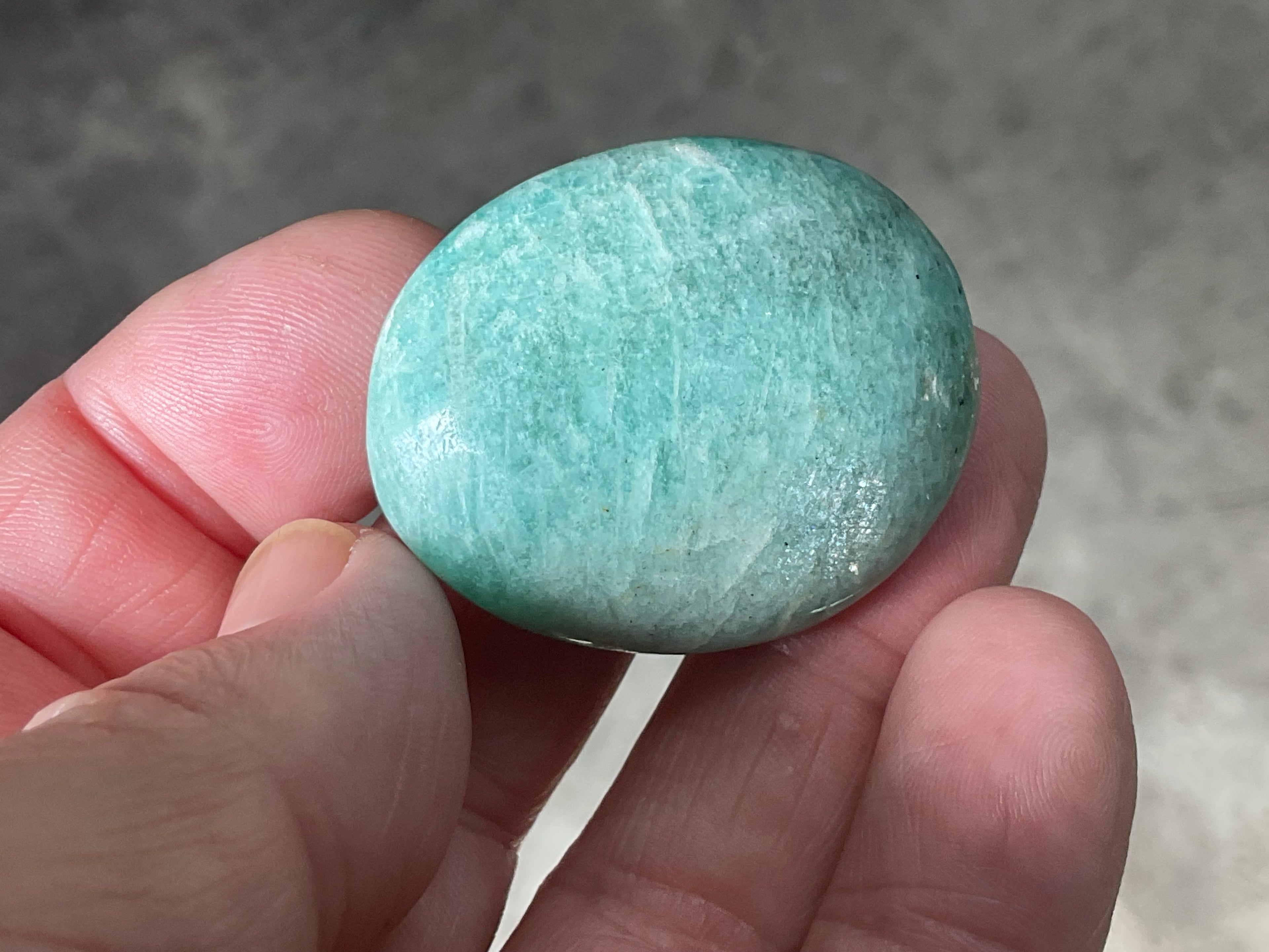 26g Small Amazonite Palmstone 1A