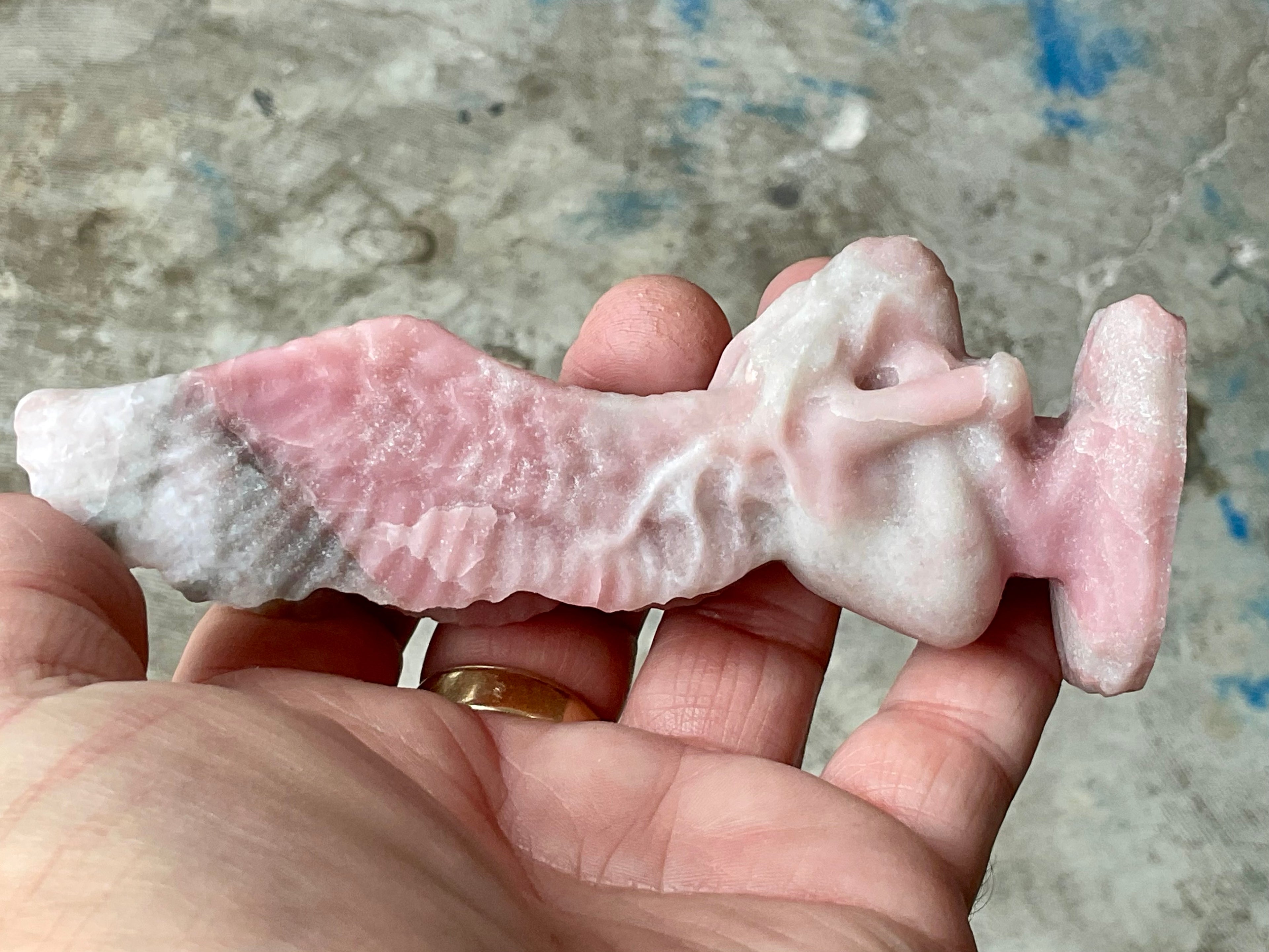 152g Pink Opal Weeping Angel A