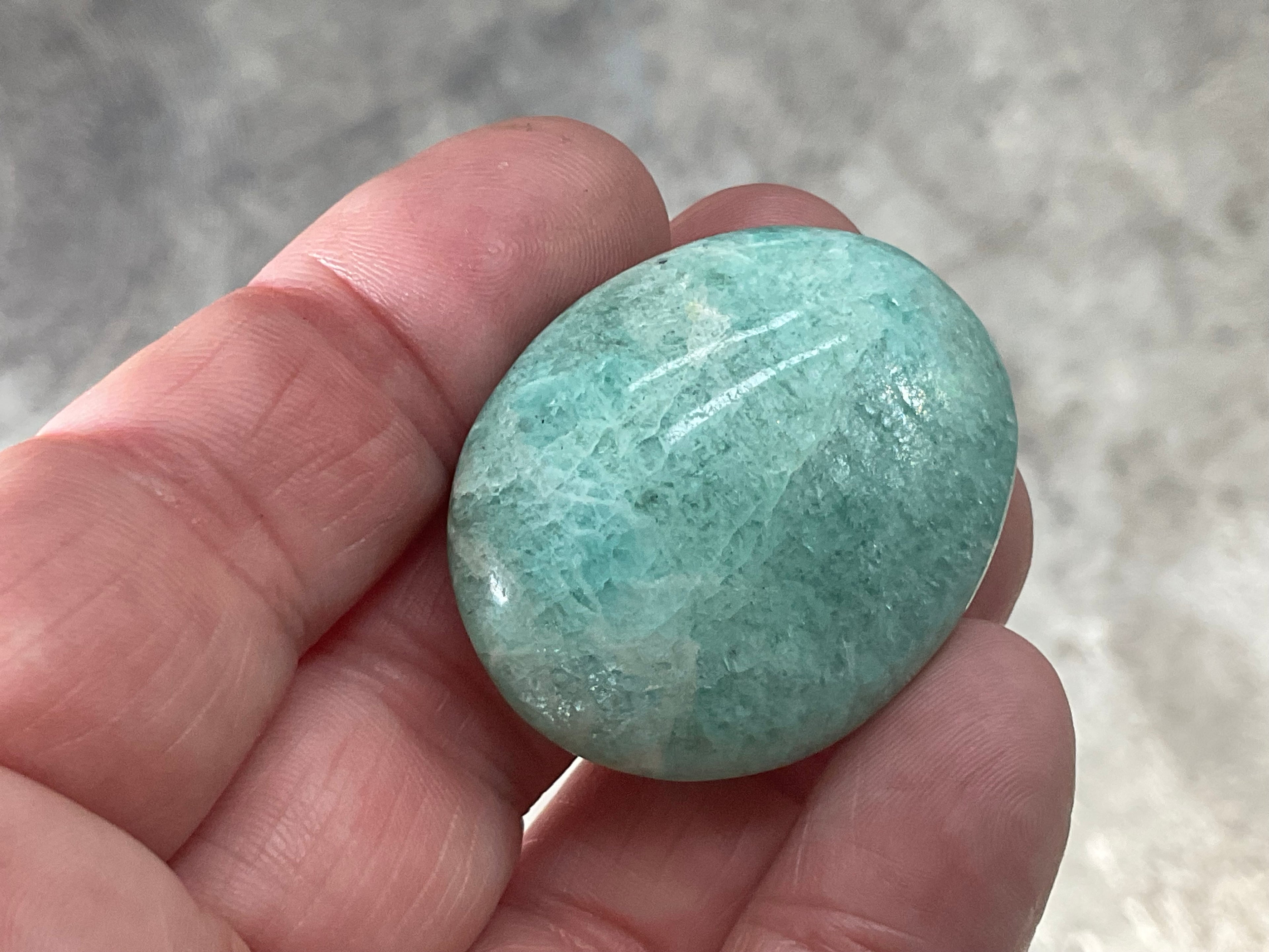 26g Small Amazonite Palmstone 1A