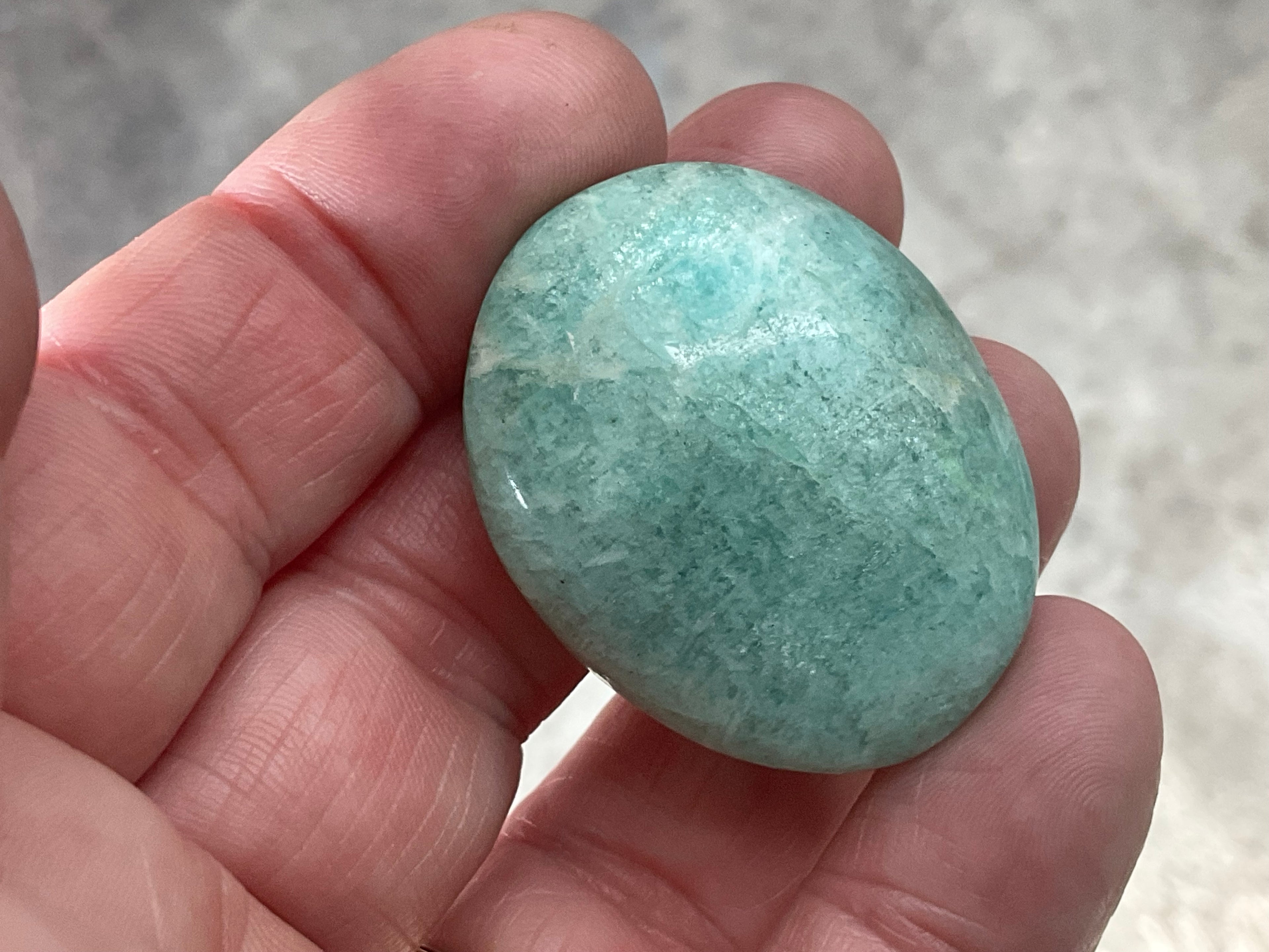 26g Small Amazonite Palmstone 1A
