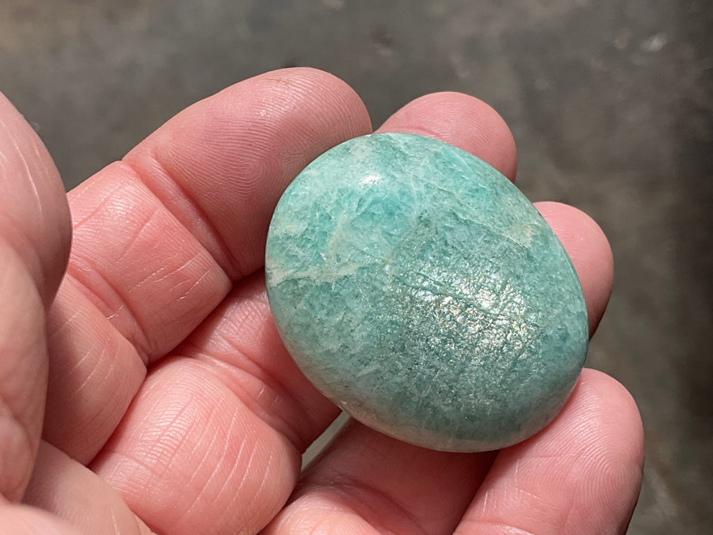 26g Small Amazonite Palmstone 1A