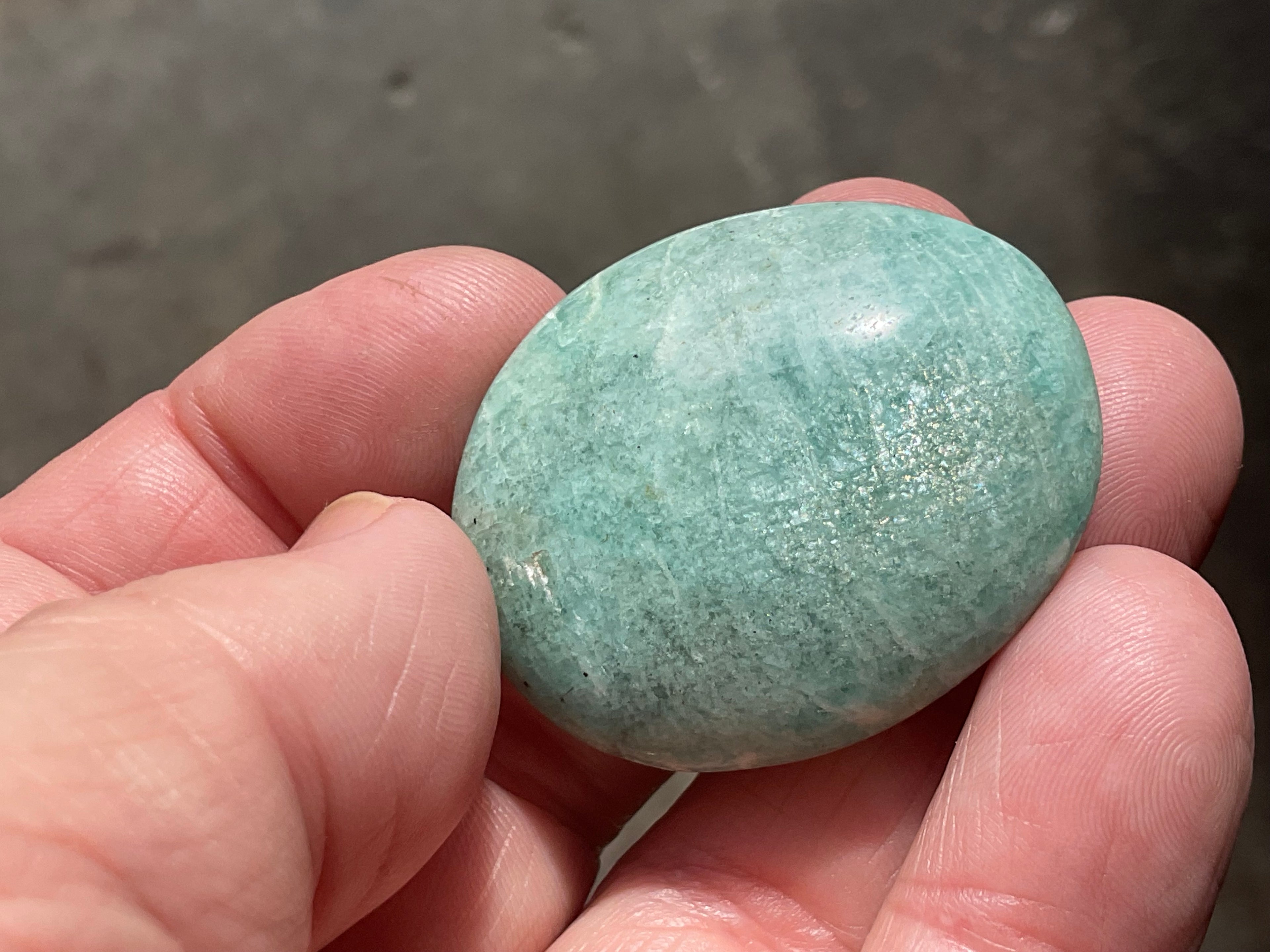 26g Small Amazonite Palmstone 1A