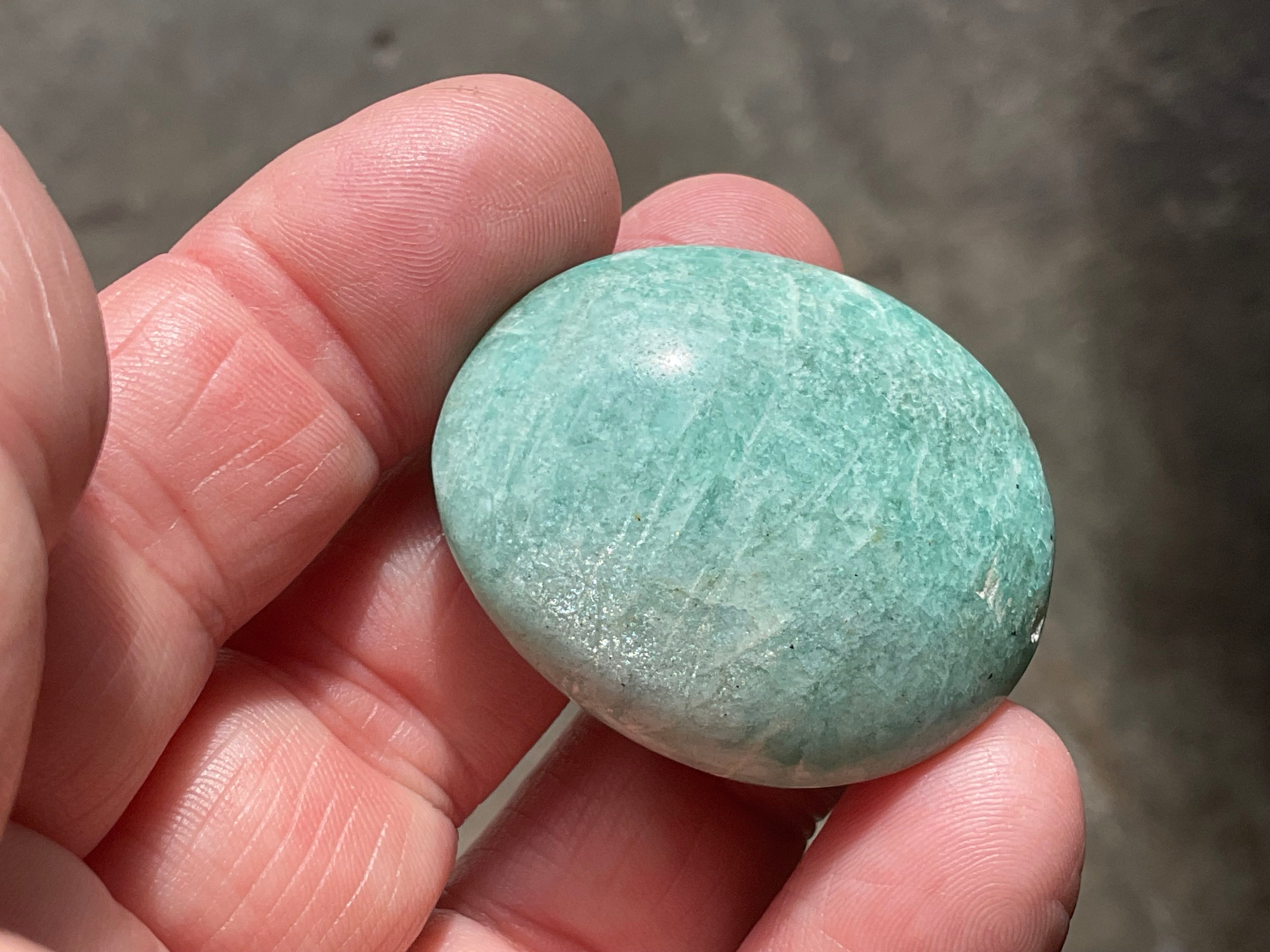 26g Small Amazonite Palmstone 1A