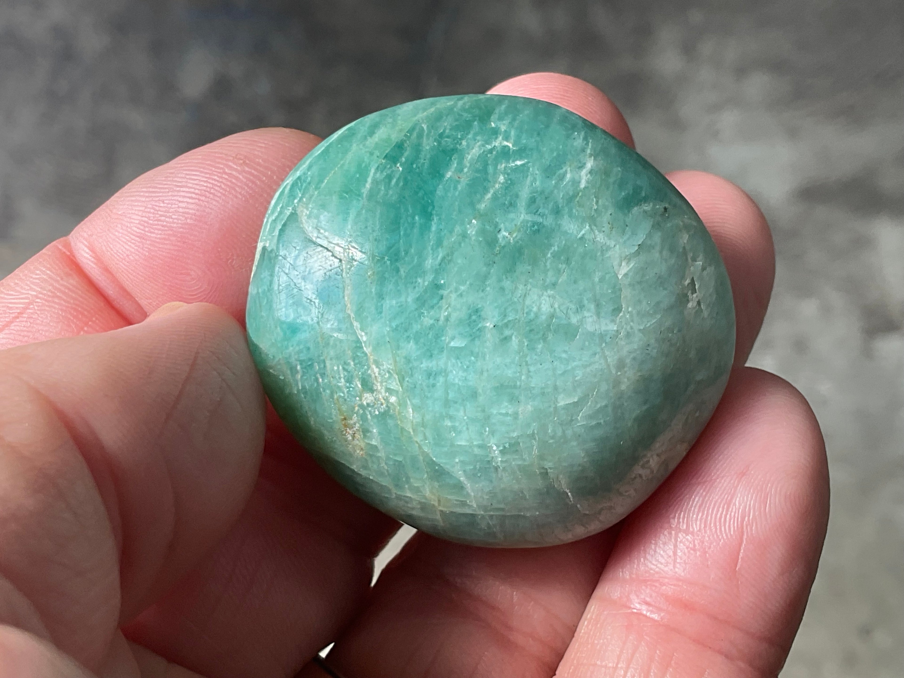 40g Small Amazonite Palmstone 1B