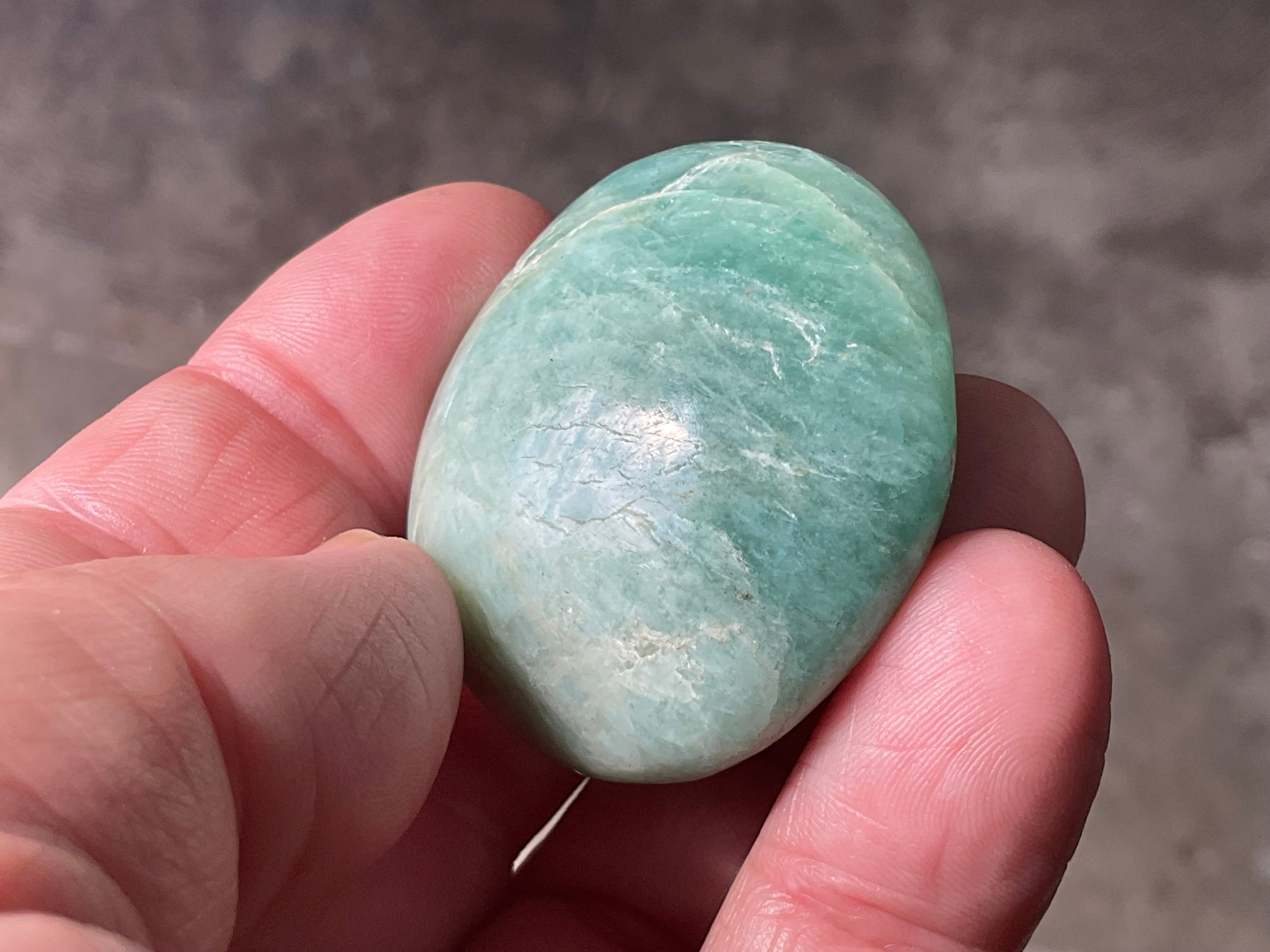 40g Small Amazonite Palmstone 1B