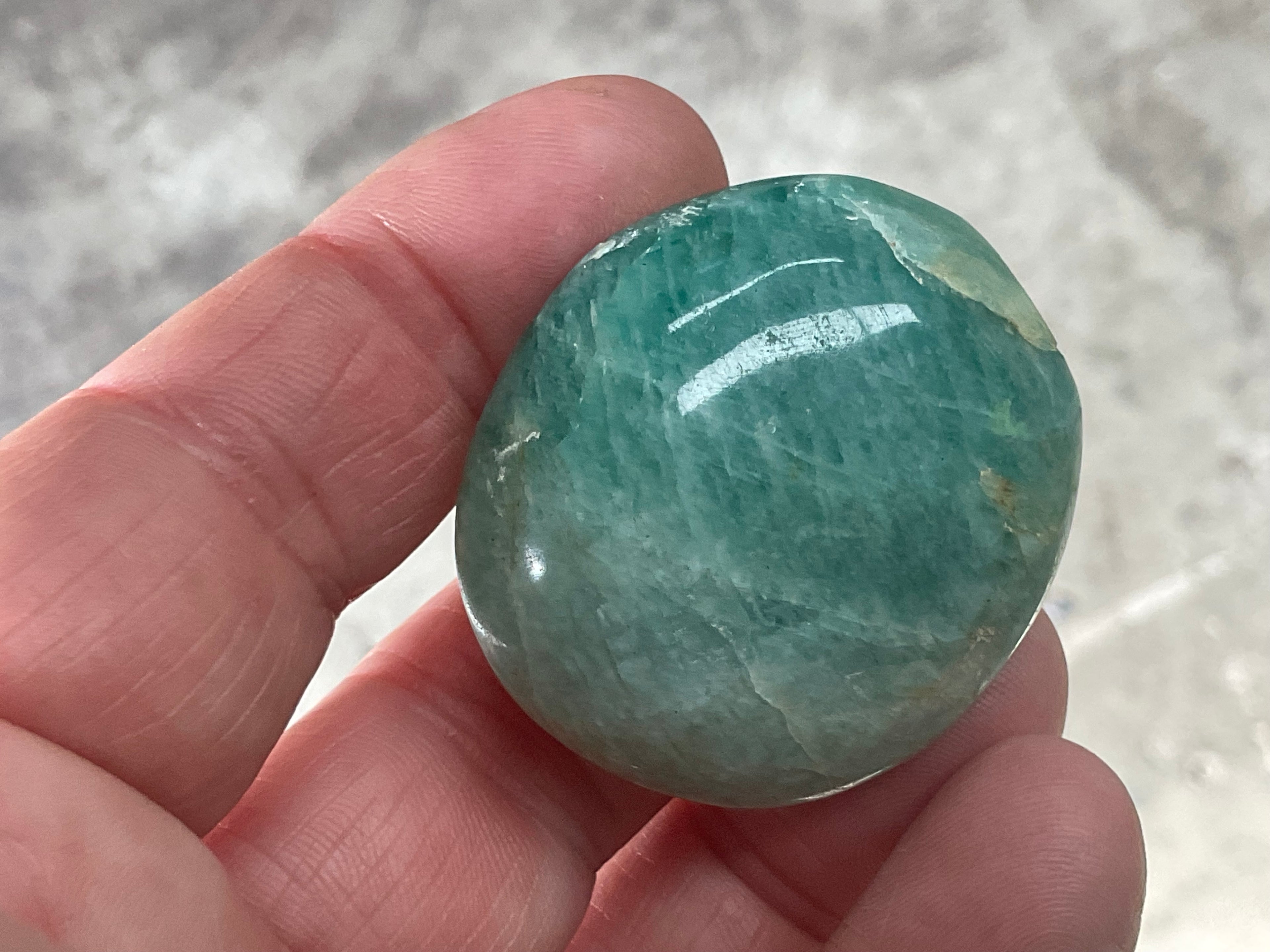 40g Small Amazonite Palmstone 1B
