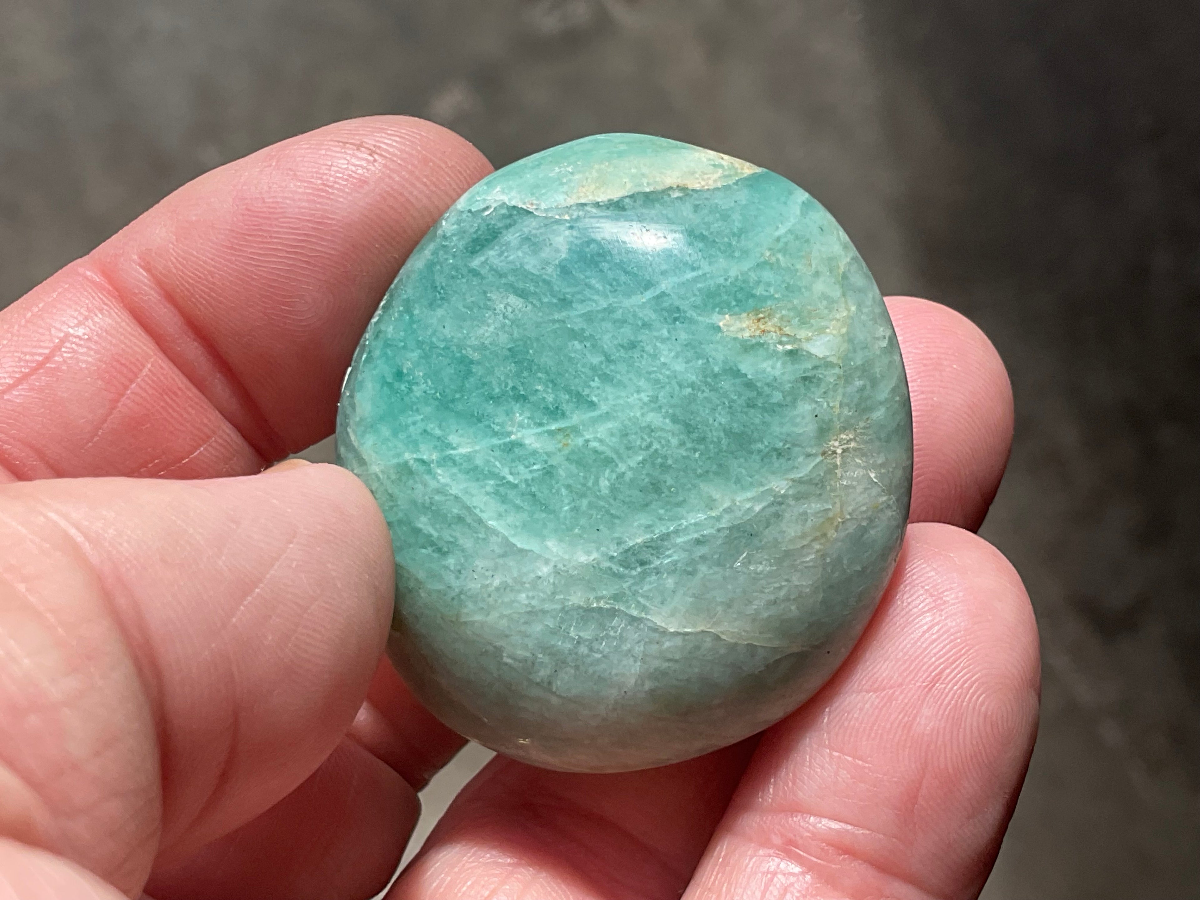 40g Small Amazonite Palmstone 1B