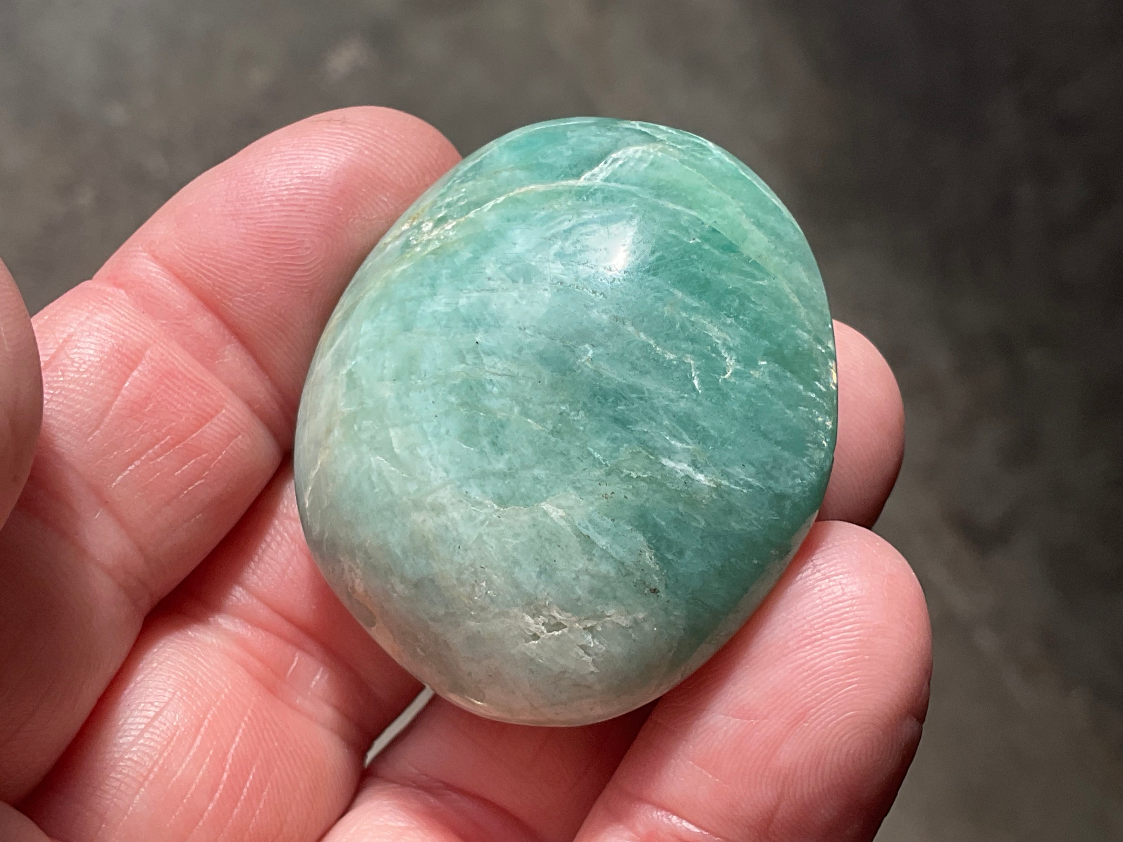 40g Small Amazonite Palmstone 1B