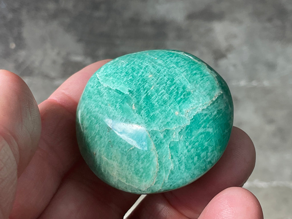 52g Small Amazonite Palmstone 1C