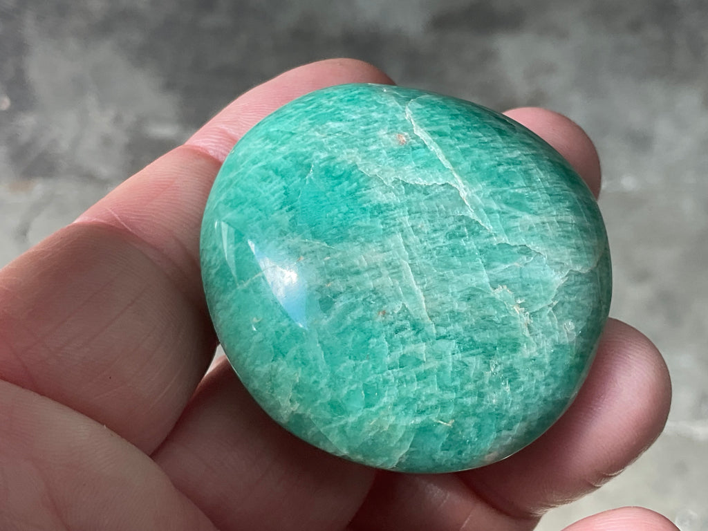 52g Small Amazonite Palmstone 1C