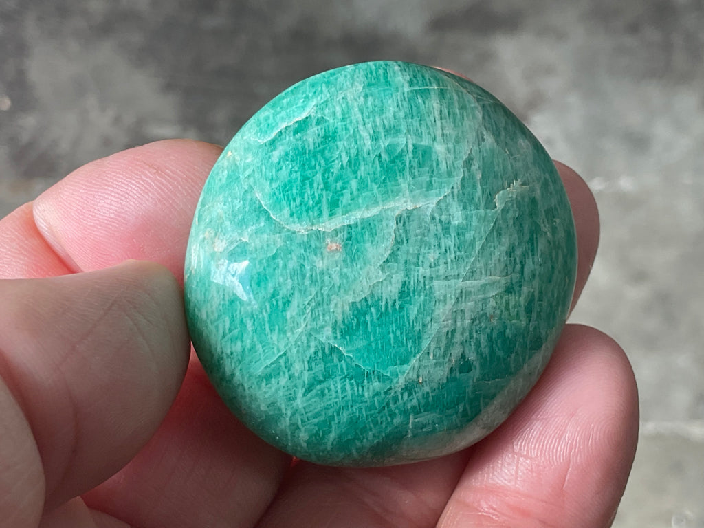52g Small Amazonite Palmstone 1C