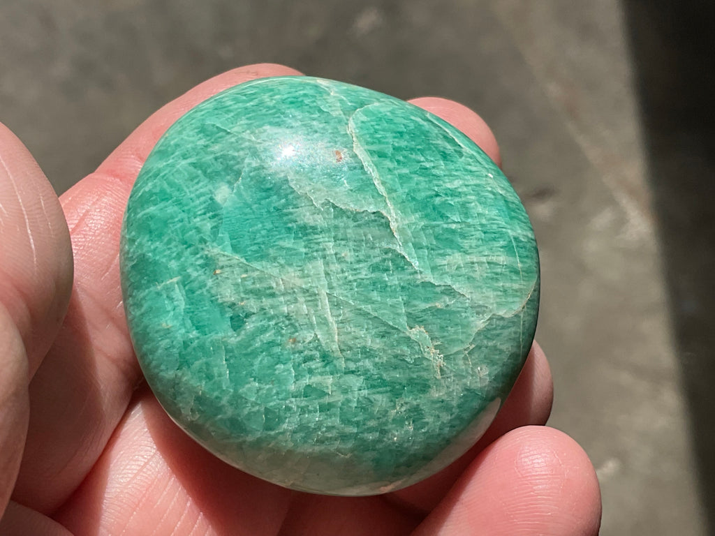 52g Small Amazonite Palmstone 1C
